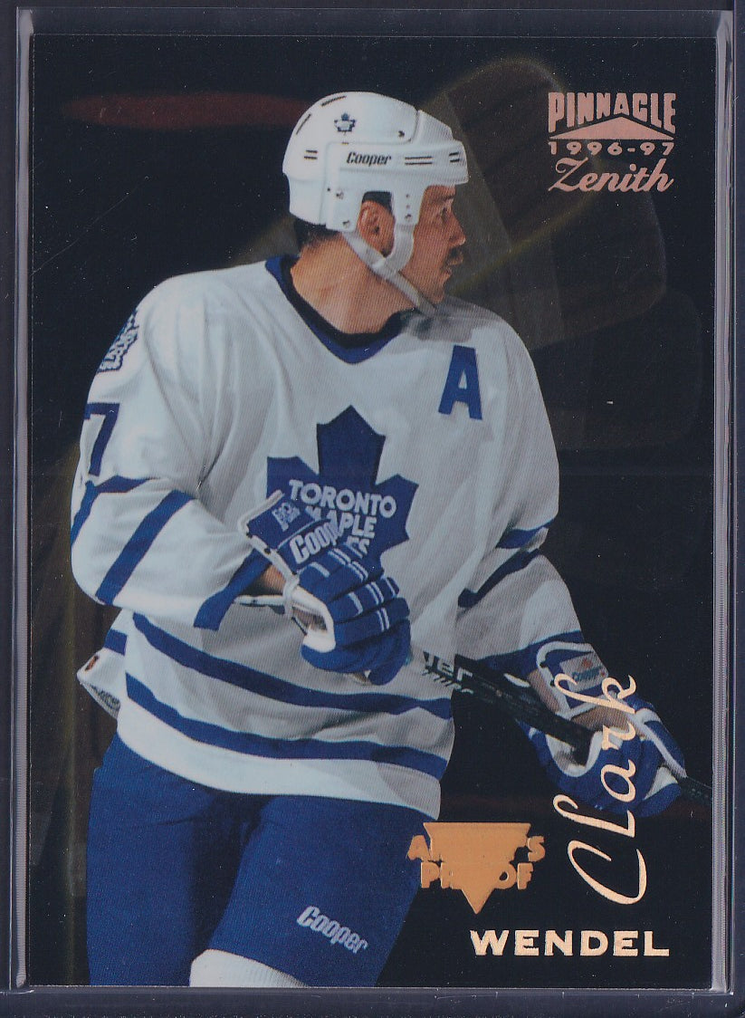 WENDEL CLARK - 1996 Pinnacle Zenith Artist's PROOF #24