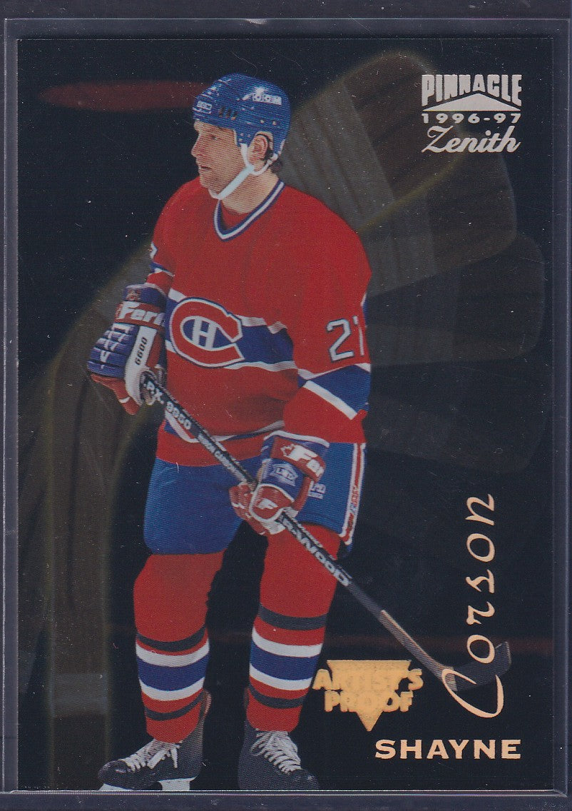 SHAYNE CORSON - 1996 Pinnacle Zenith Artist's PROOF #107