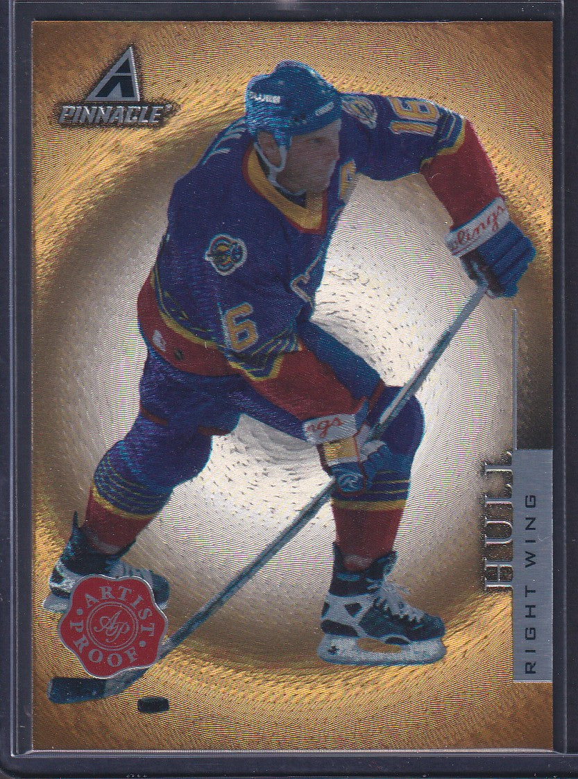 BRETT HULL - 1997 Pinnacle Artist PROOF #PP35