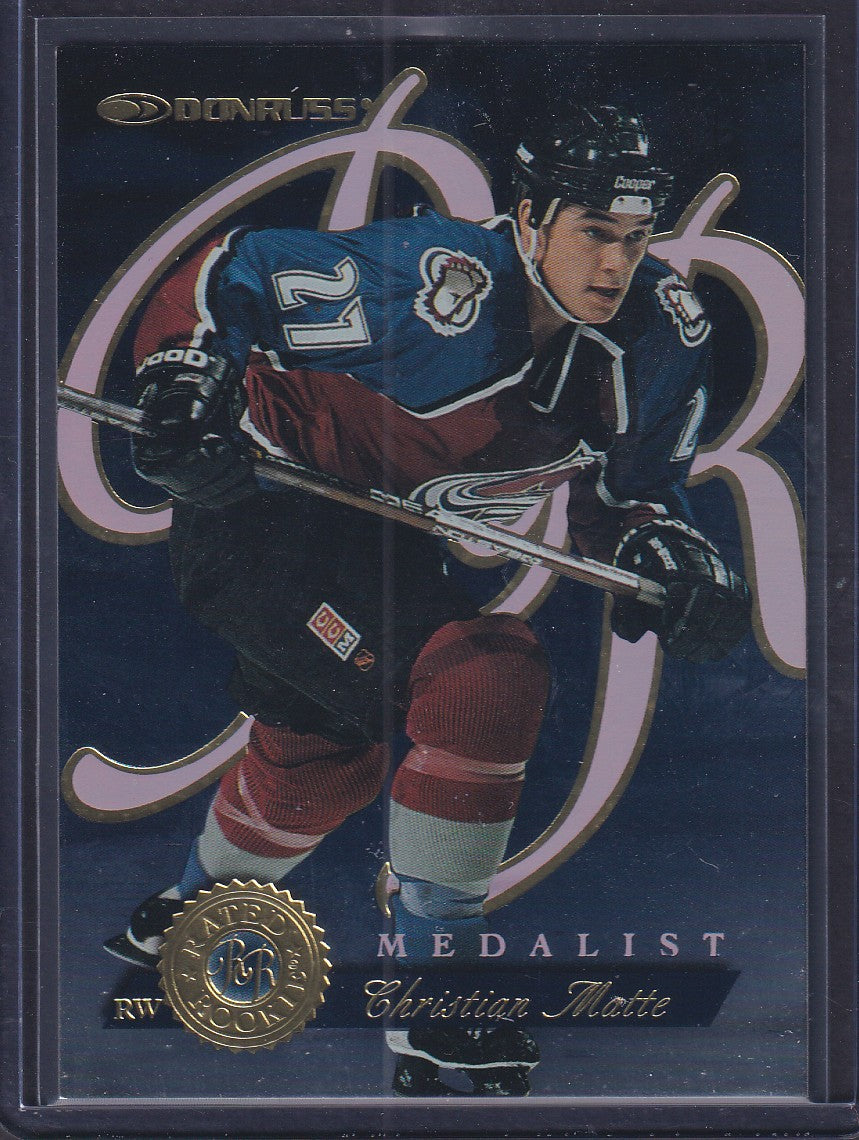 CHRISTIAN MATTE - 1997 Donruss Rated Rookie Medalist #6