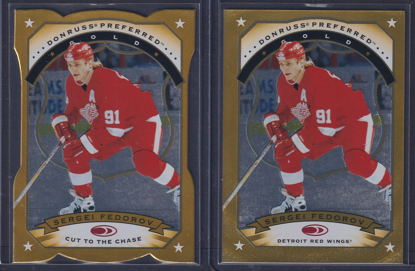 SERGEI FEDOROV - 1997 Donruss Preferred GOLD and Cut to the Chase #122