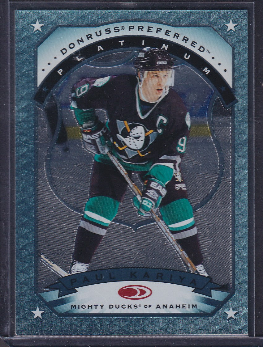 PAUL KARIYA - 1997 Donruss Preferred PLATINUM #10