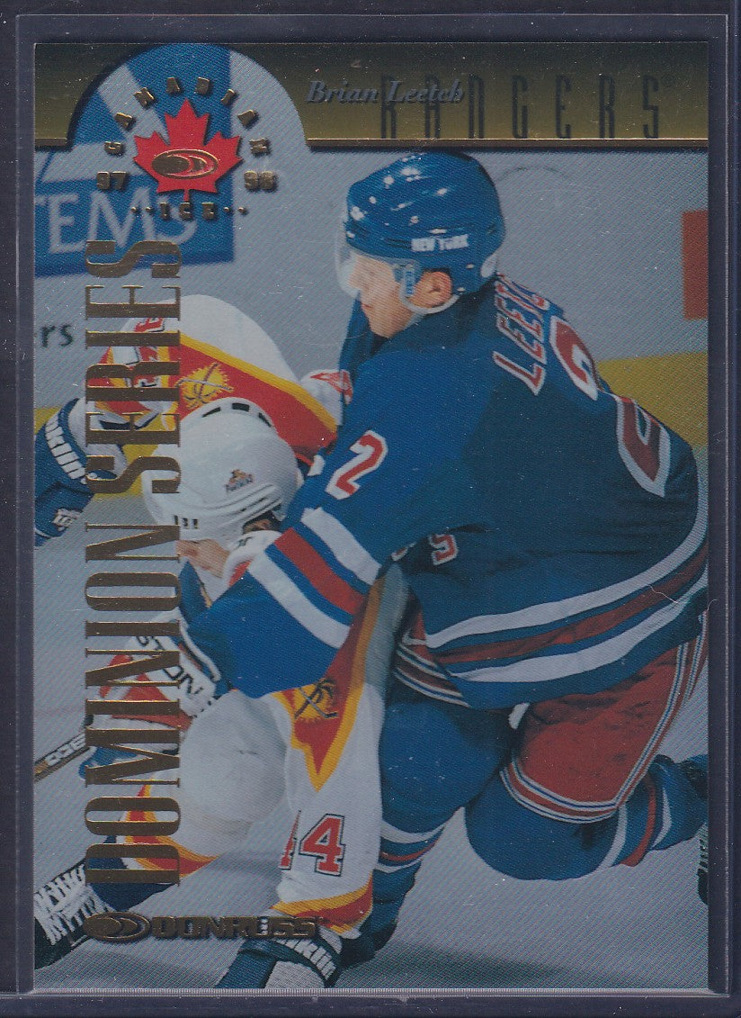 BRIAN LEETCH - 1997 Donruss Canadian Ice Dominion Series #88 Unnumbered /150