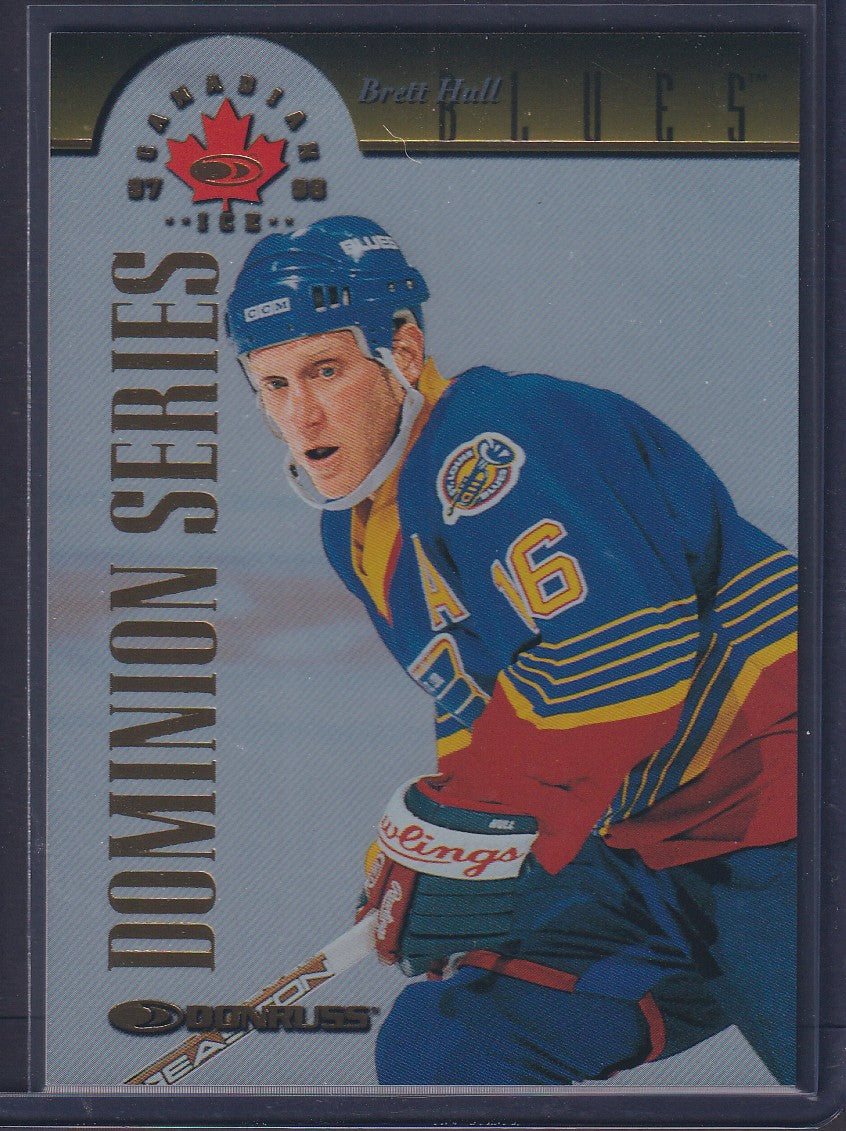 BRETT HULL - 1997 Donruss Canadian Ice Dominion Series #17 Unnumbered /150