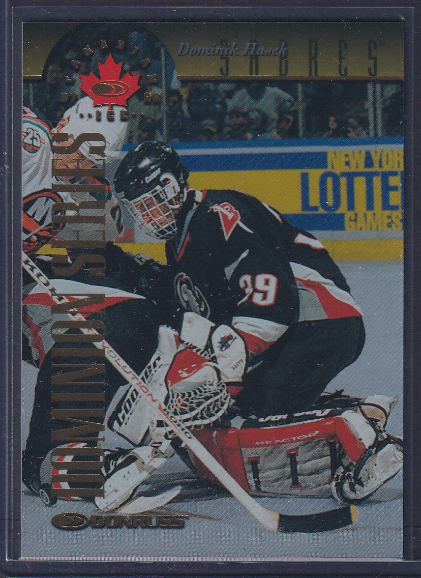 DOMINIK HASEK - 1997 Donruss Canadian Ice Dominion Series #10 Unnumbered /150