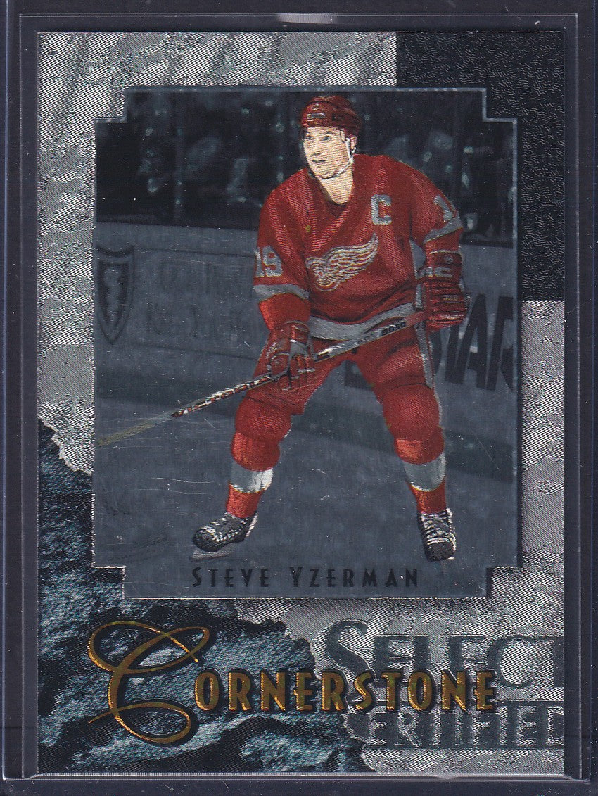 STEVE YZERMAN - 1997 Pinnacle Select Certified Cornerstone #14