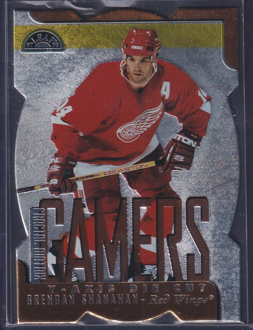 BRENDAN SHANAHAN - 1997 Donruss Leaf Fractal Matrix Gamers Die Cut #179, /200