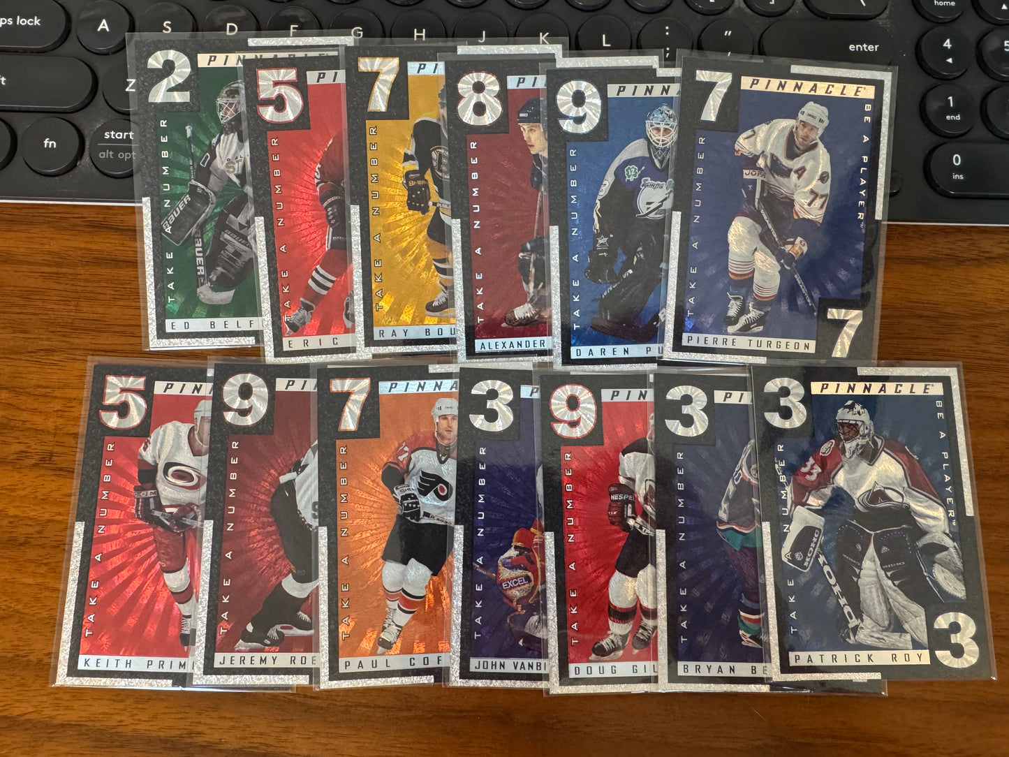 1996 Pinnacle Be a Player Take a Number Partial Set - Roy, Bourque, Belfour, etc