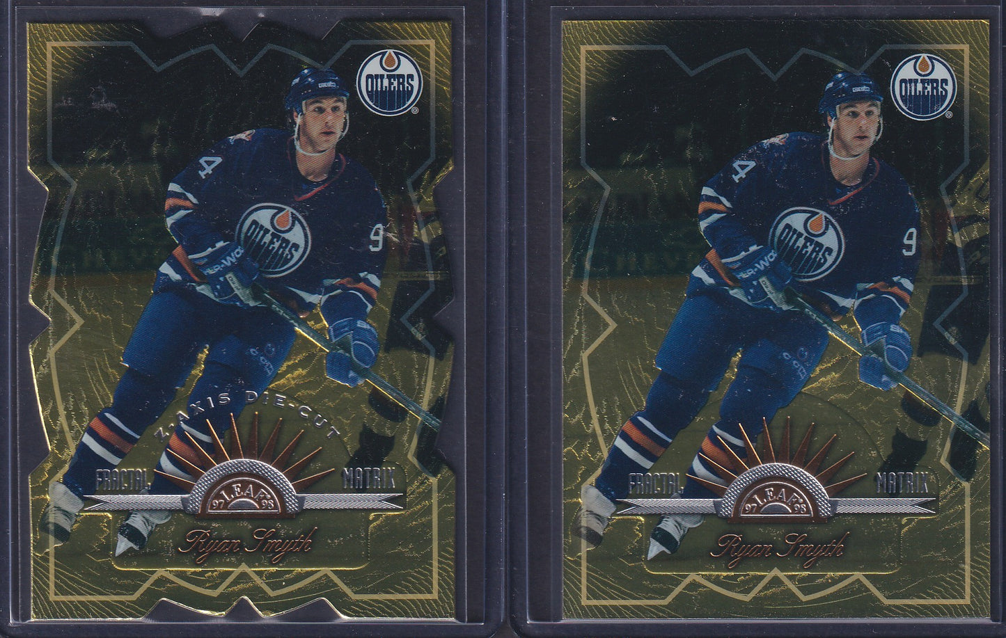 RYAN SMYTH - 1997 Donruss Leaf Fractal Matrix & Z-Axis Die Cut #49, /100