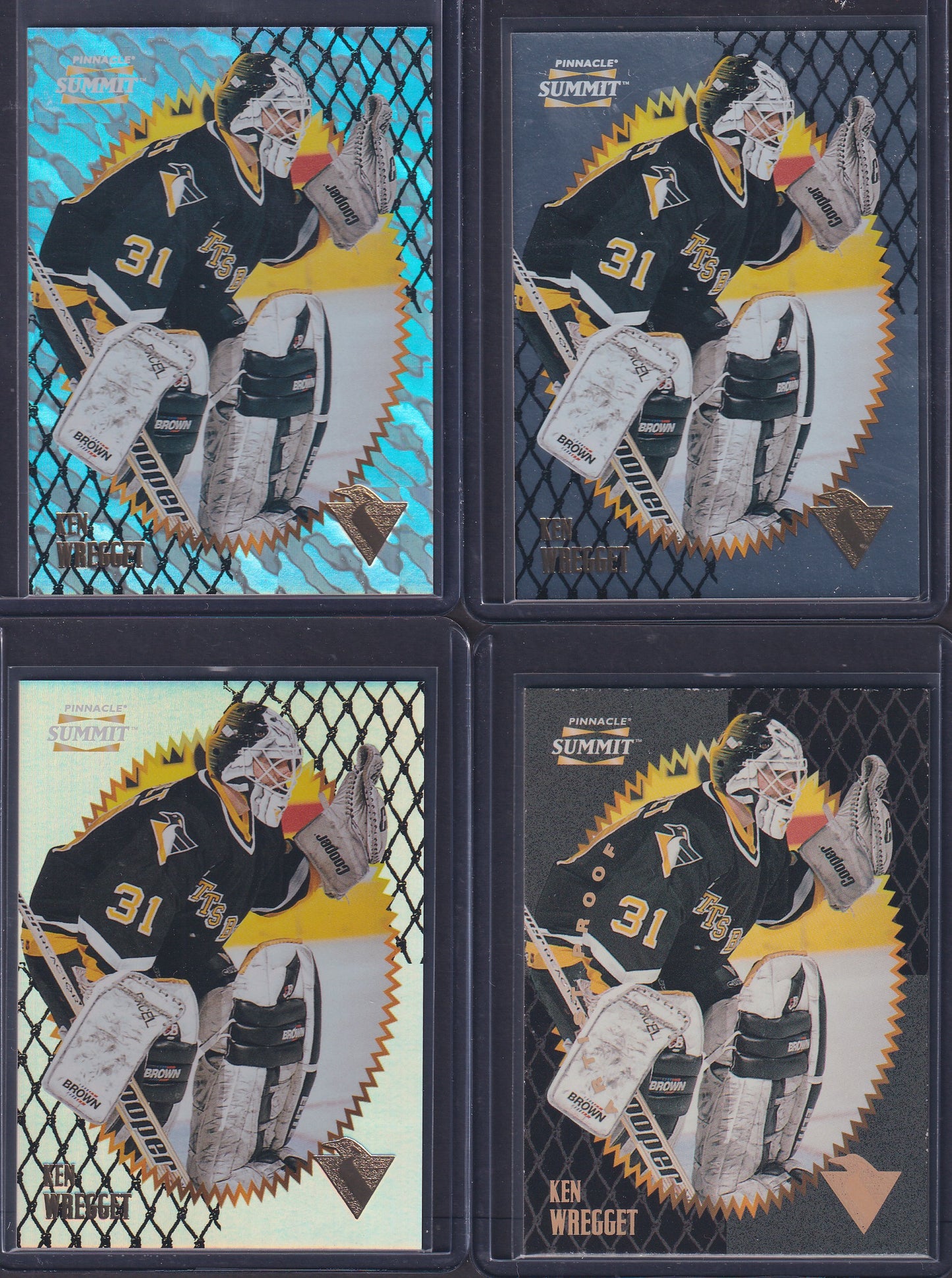 KEN WREGGET - 1996 Pinnacle Summit Metal, Premium Stock, Ice, Artist Proof #60