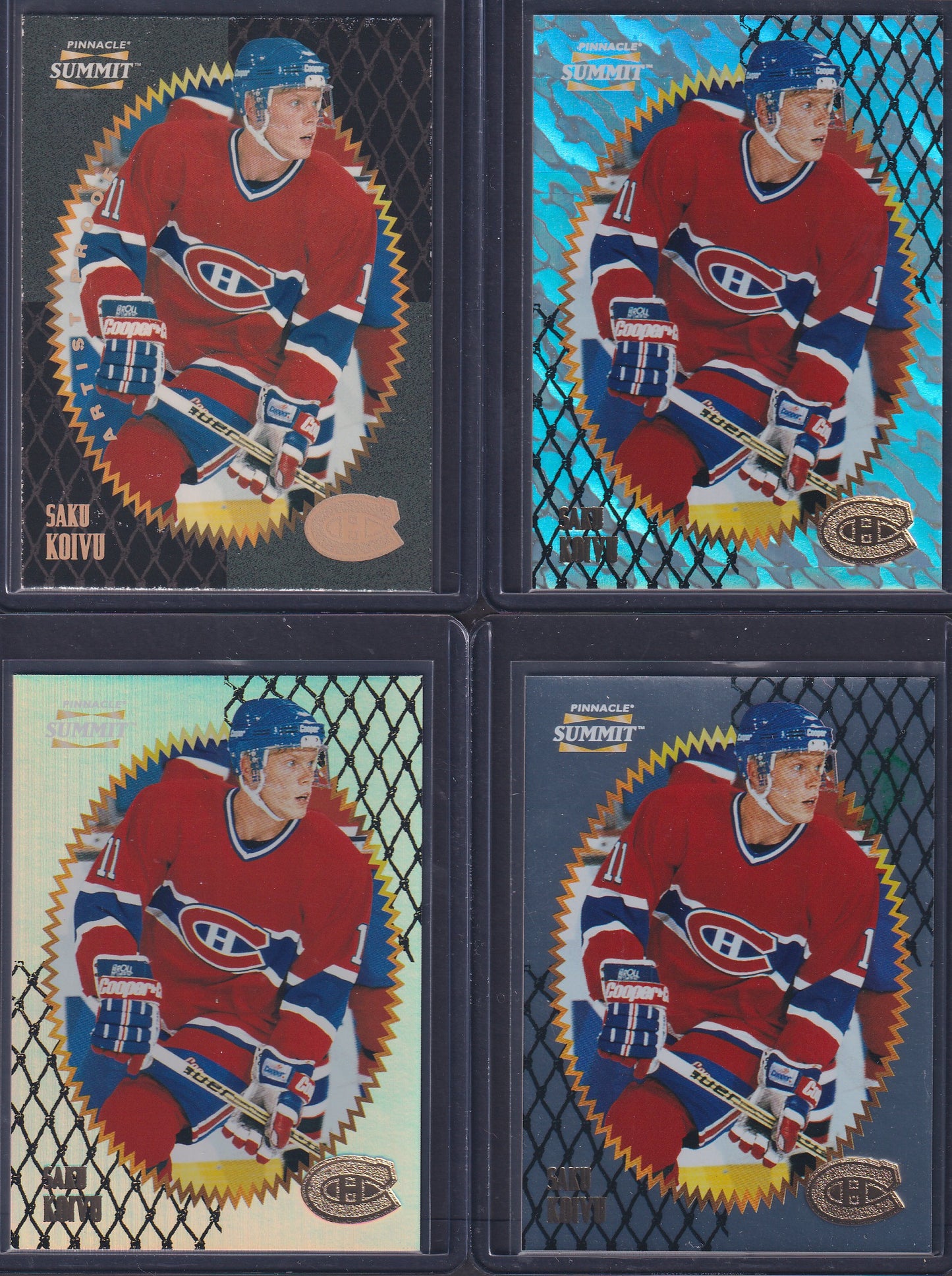 SAKU KOIVU - 1996 Pinnacle Summit Metal, Premium Stock, Ice, Artist Proof #152