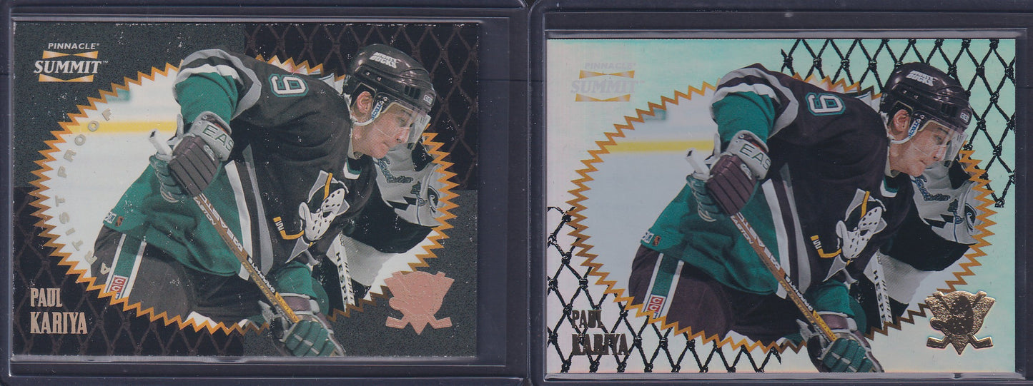 PAUL KARIYA - 1996 Pinnacle Summit Premium Stock and Artist Proof #116