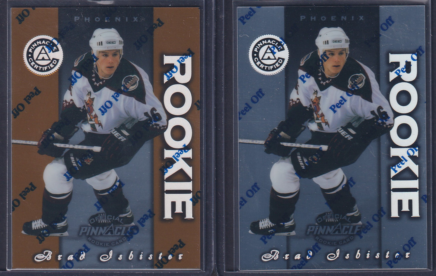 BRAD ISBISTER - 1997 Pinnacle Certified Rookie Silver & Gold #I