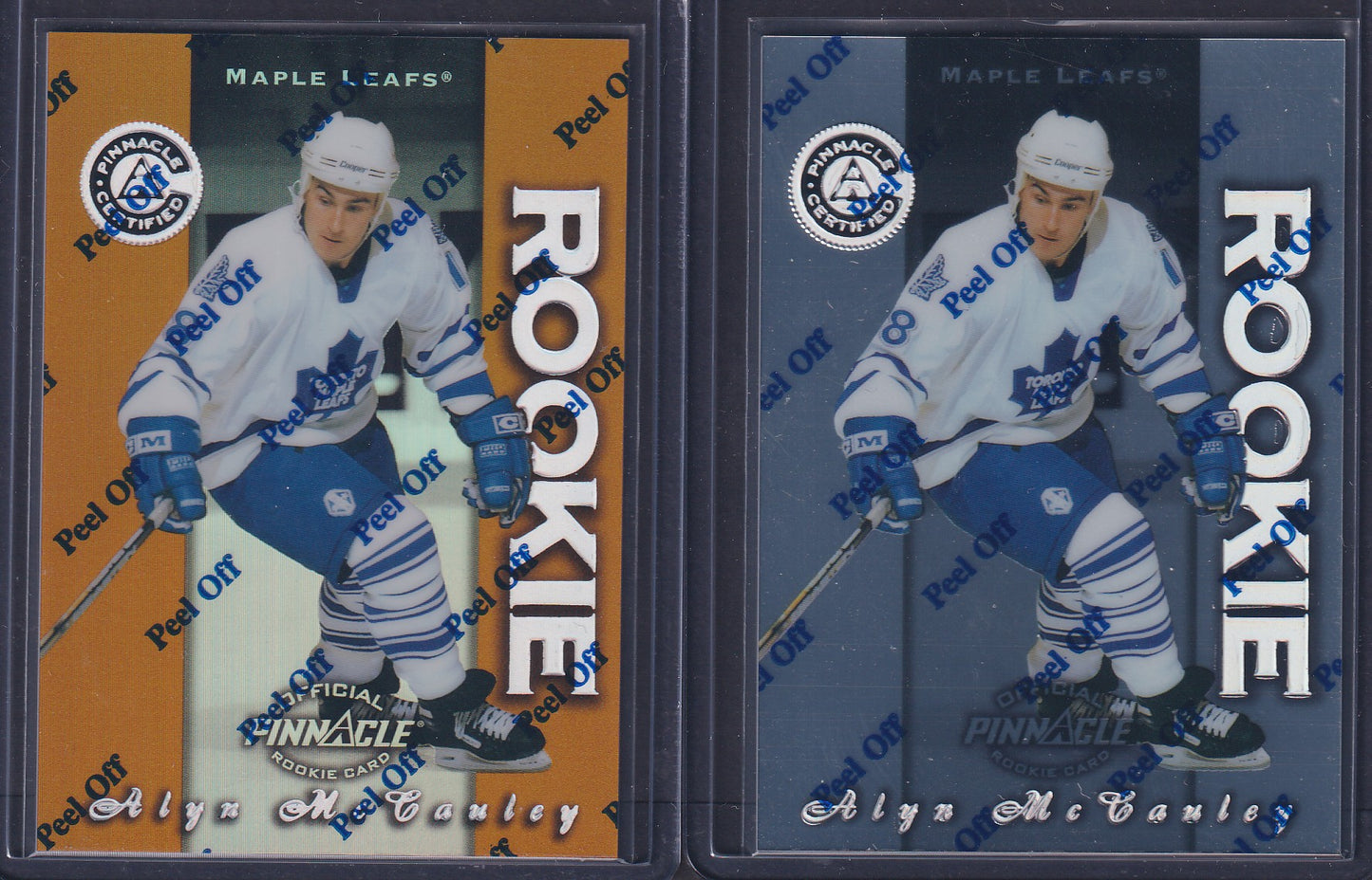 ALYN MCCAULEY - 1997 Pinnacle Certified Rookie Silver & MIRROR GOLD #G