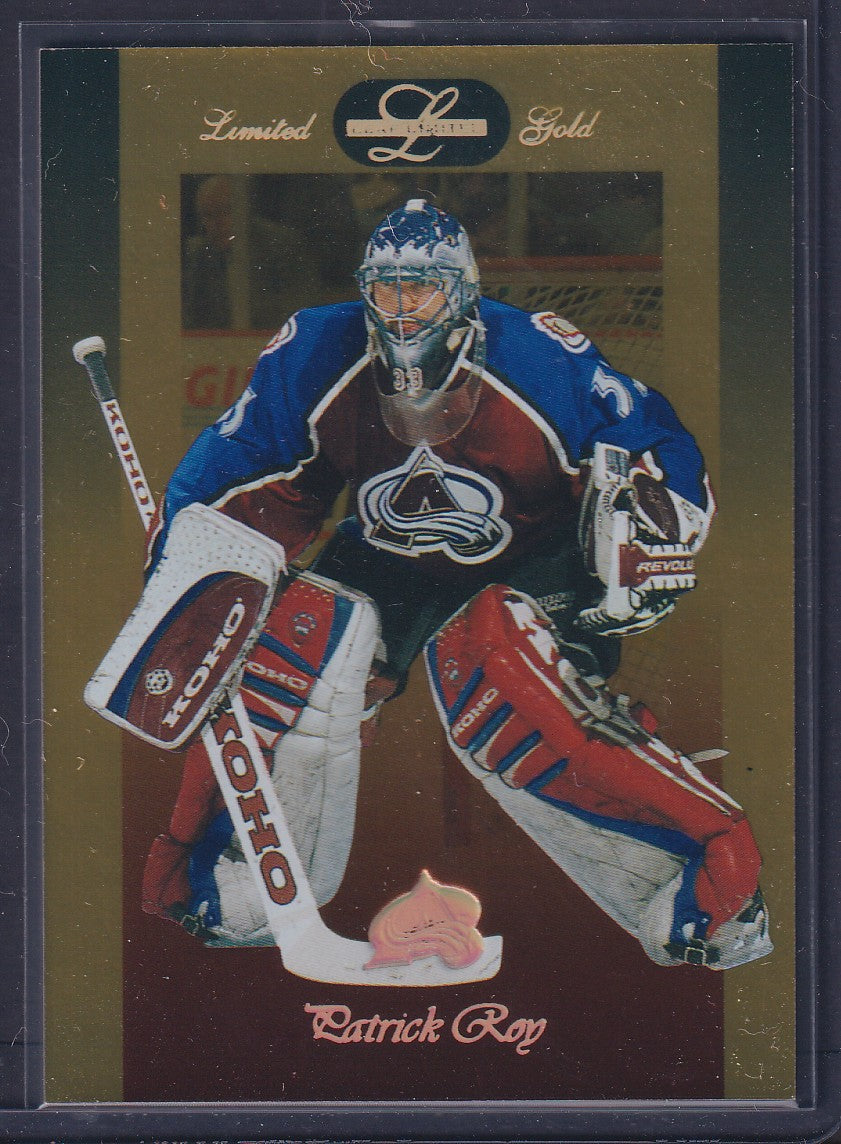 PATRICK ROY - 1996 Donruss Leaf Limited Gold #9