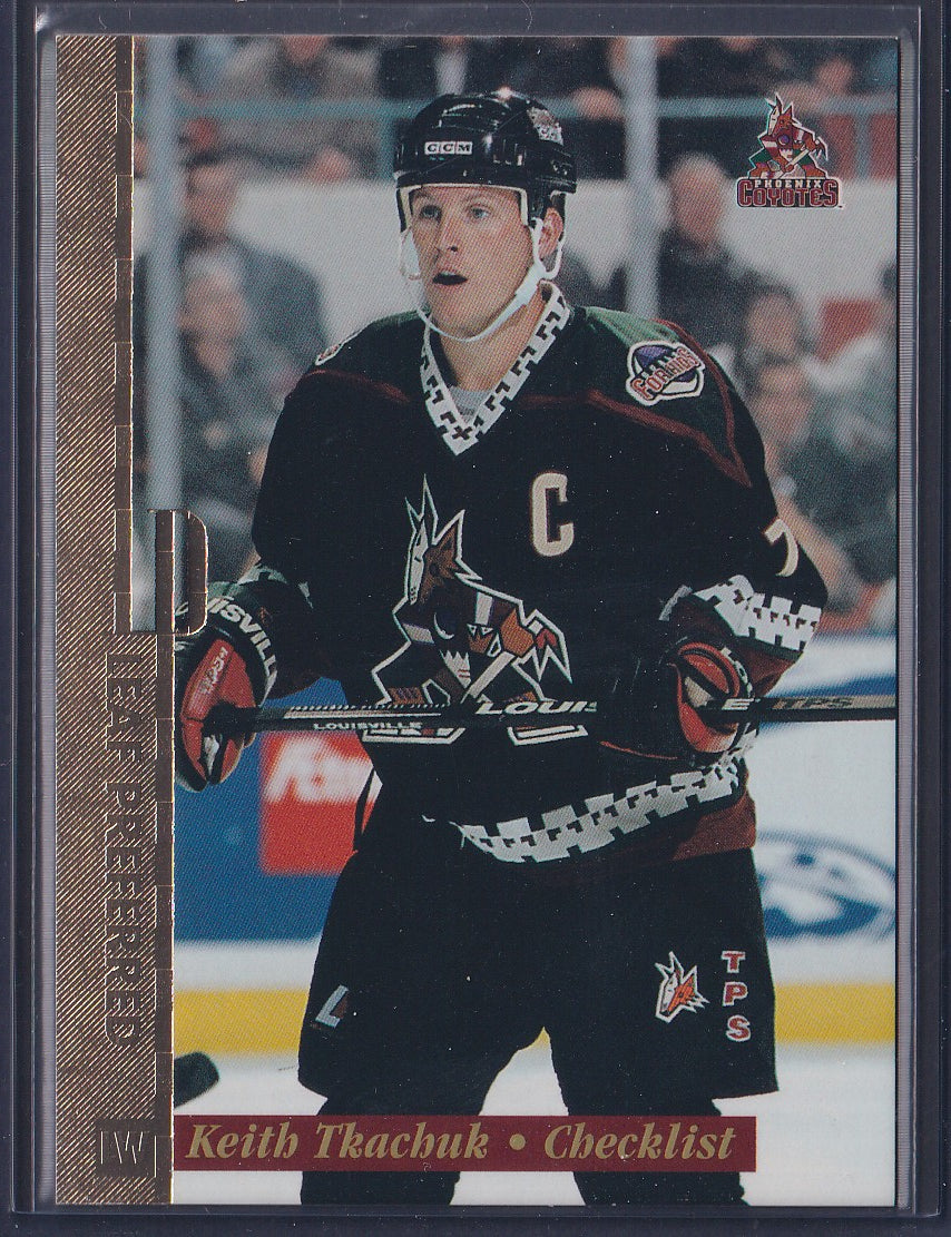 KEITH TKACHUK Checklist - 1996 Donruss Leaf Preferred GOLD Press Proof /250 #148