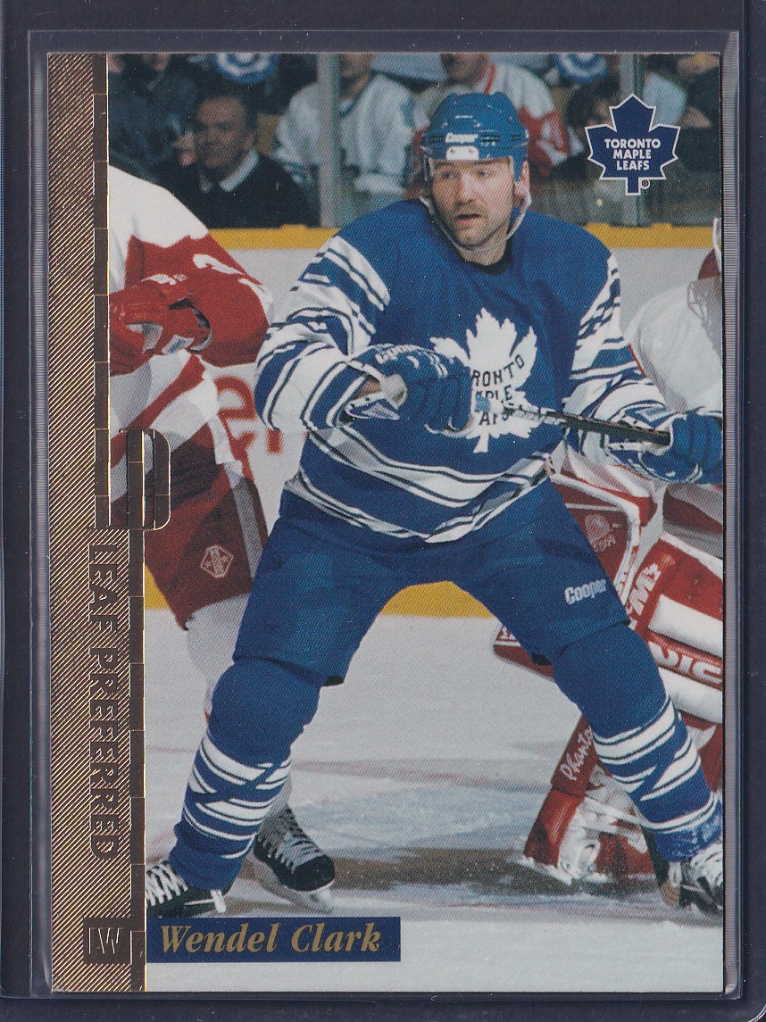 WENDEL CLARK - 1996 Donruss Leaf Preferred GOLD Press Proof, /250 #87
