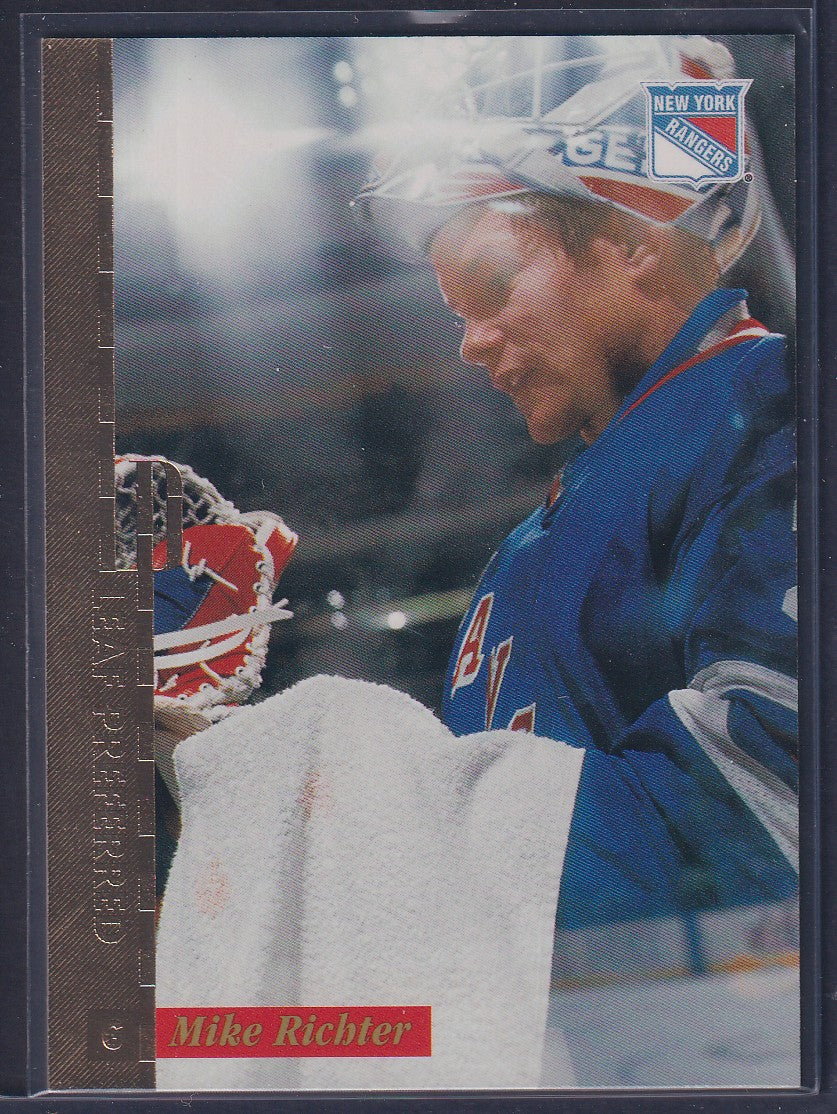MIKE RICHTER - 1996 Donruss Leaf Preferred GOLD Press Proof, /250 #55