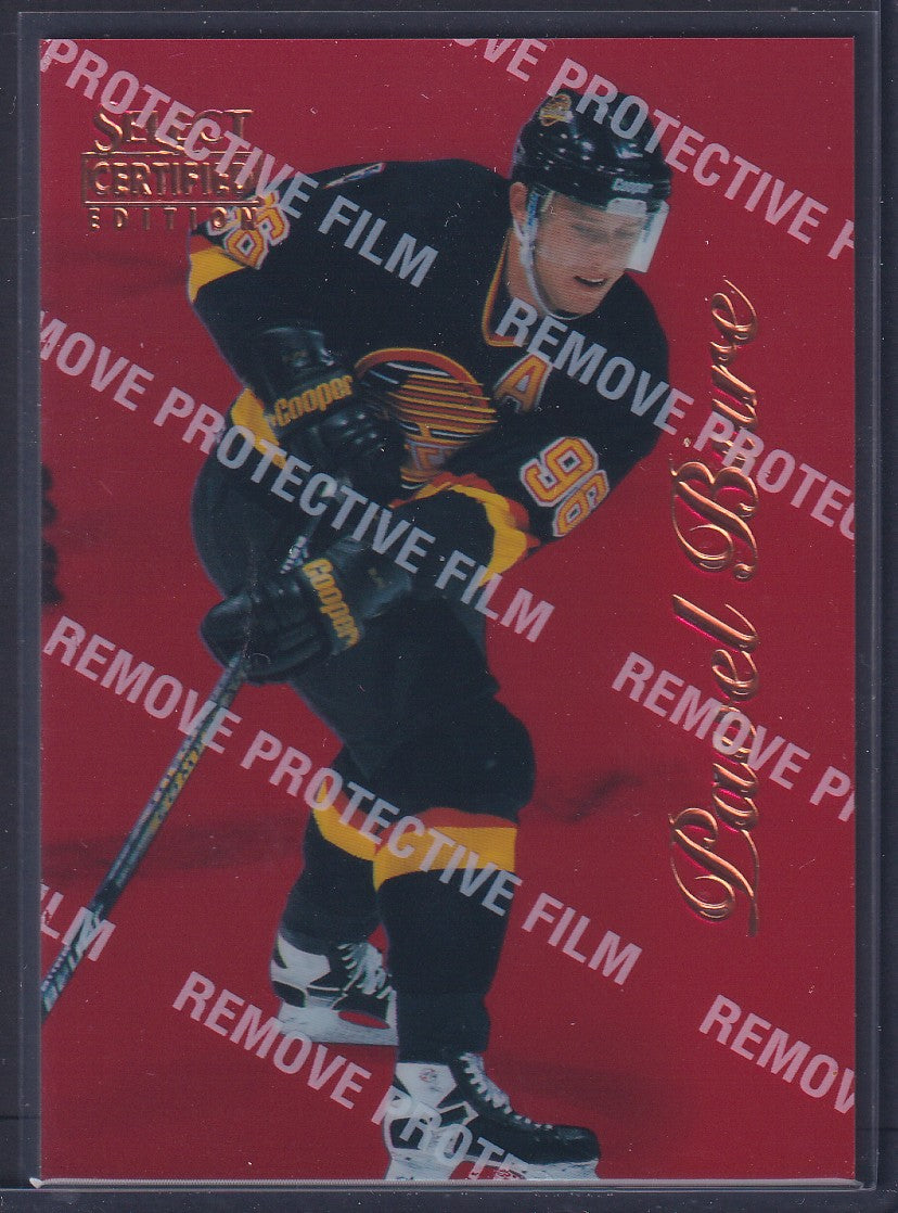 PAVEL BURE - 1996 Pinnacle Select Certified Red w/ Coating #34