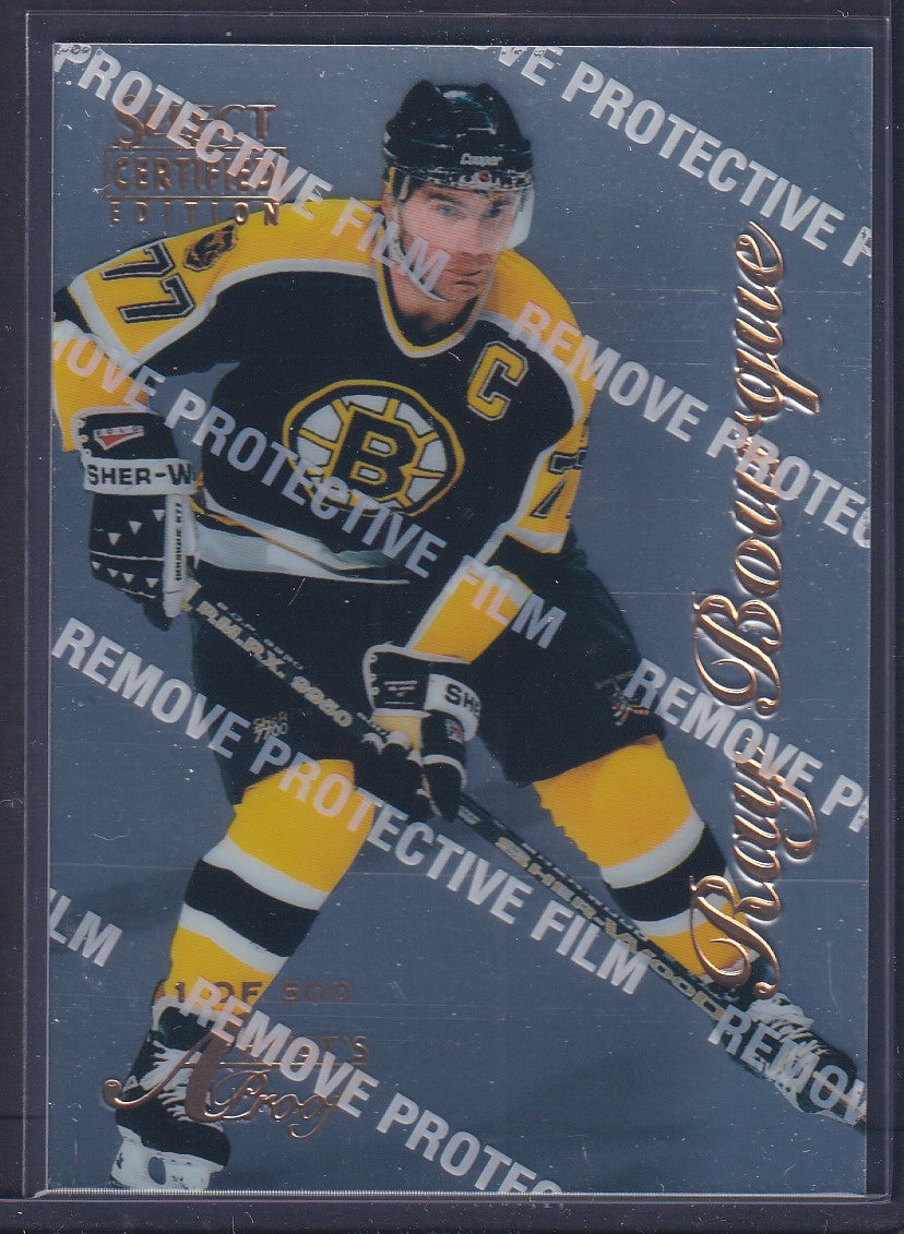 RAY BOURQUE - 1996 Pinnacle Select Certified Artist's Proof w/ Coating, /500 #5