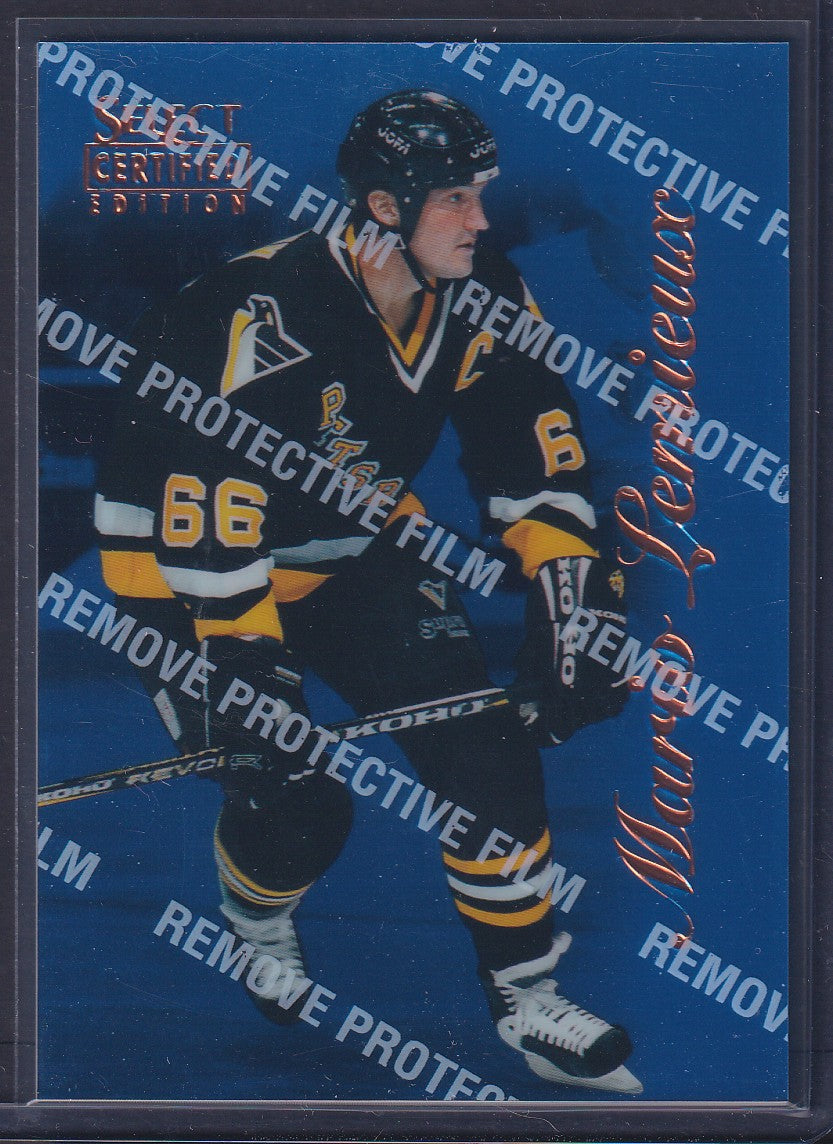 MARIO LEMIEUX - 1996 Pinnacle Select Certified Blue w/ Coating #10