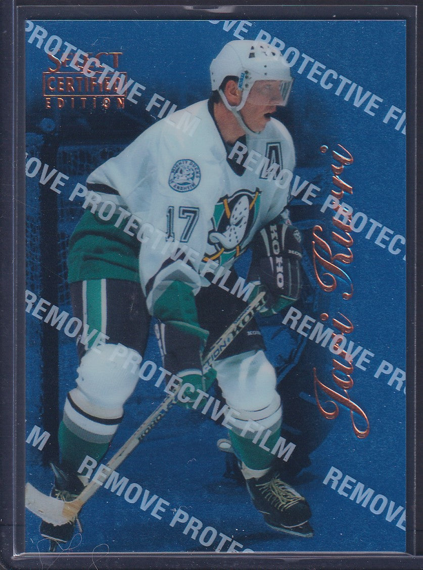 JARI KURRI - 1996 Pinnacle Select Certified Blue w/ Coating #86