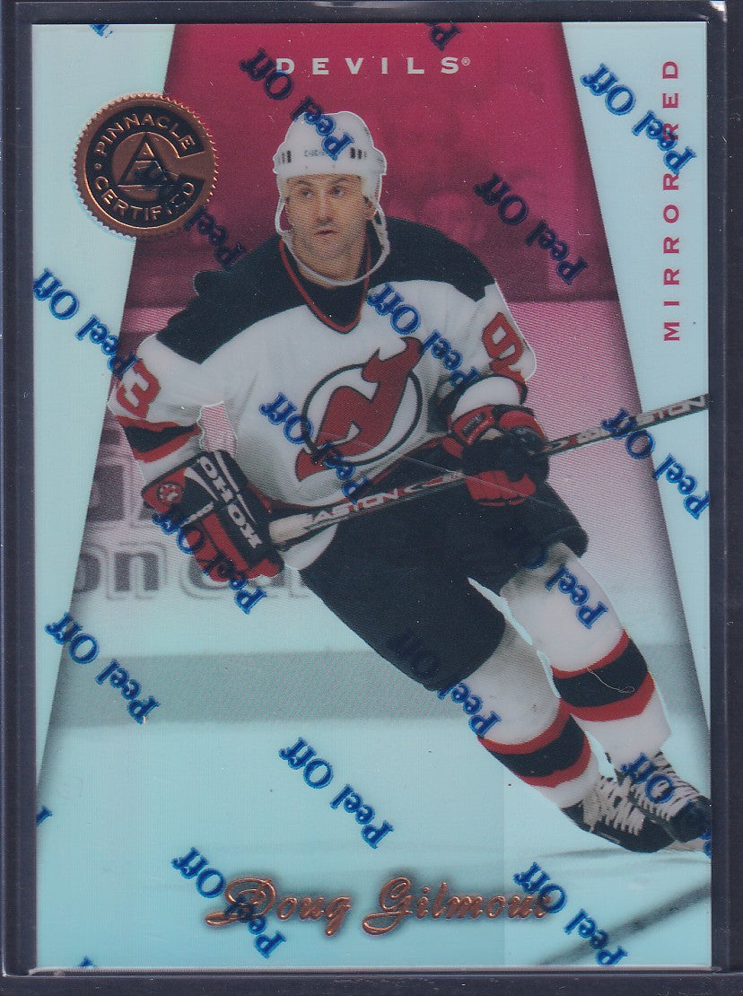 DOUG GILMOUR - 1997 Pinnacle Certified Mirror Red w/ Coating #51