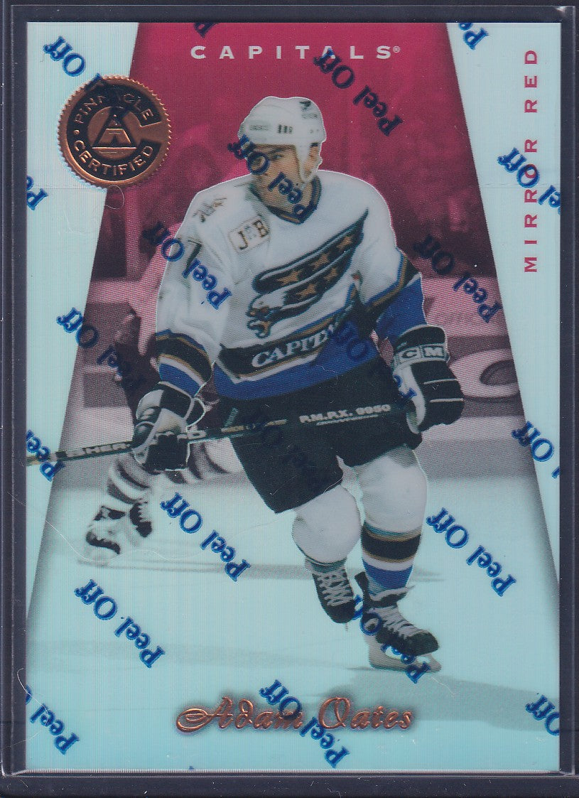 ADAM OATES - 1997 Pinnacle Certified Mirror Red w/ Coating #49
