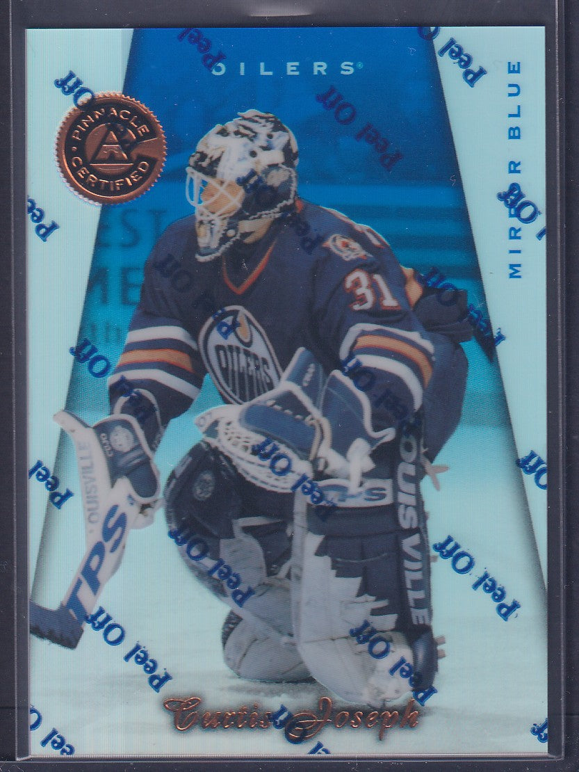 CURTIS JOSEPH - 1997 Pinnacle Certified Mirror Blue w/ Coating #18