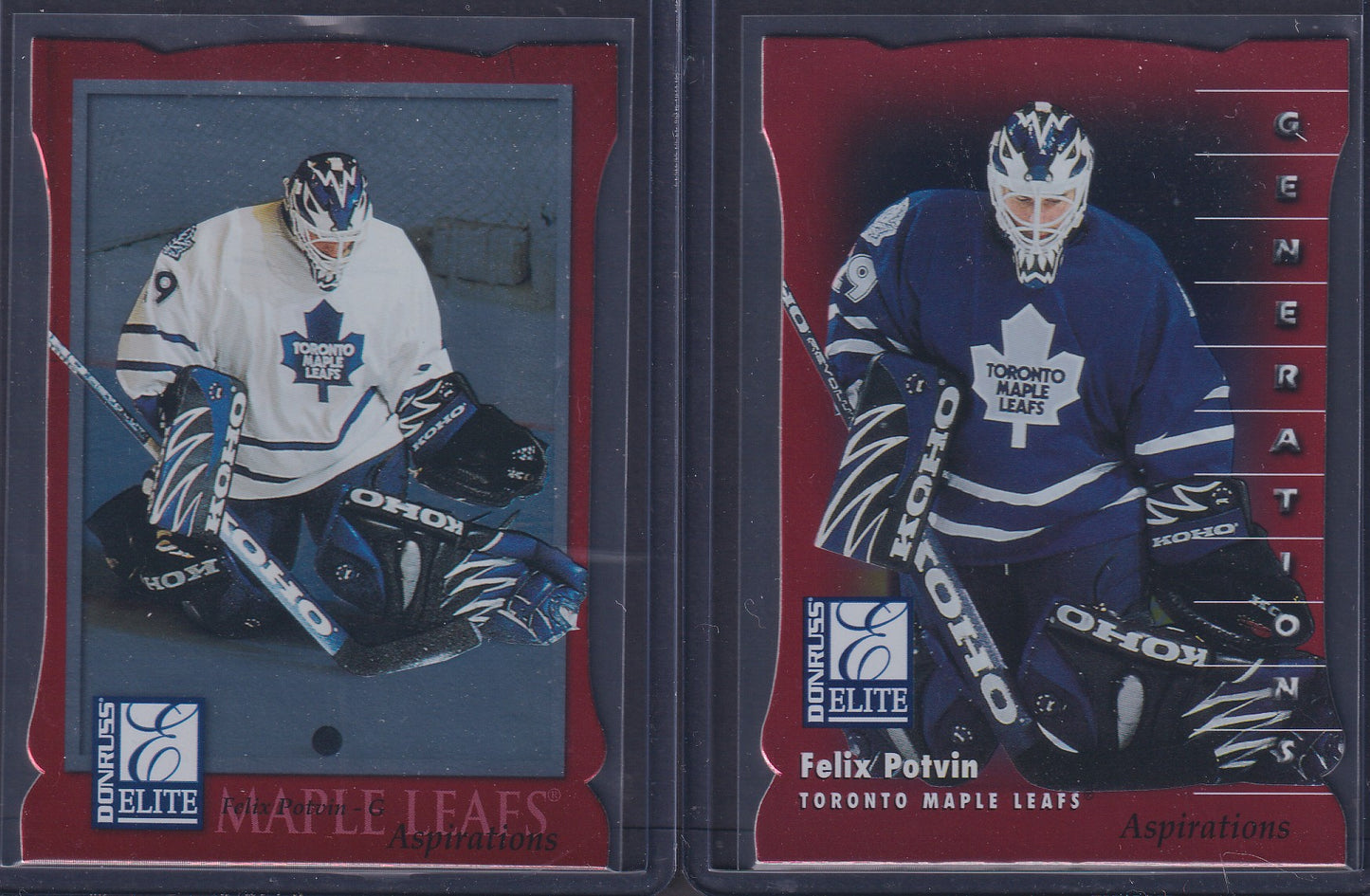 FELIX POTVIN - 1997 Donruss Elite Generations and Aspirations /750 #100/131