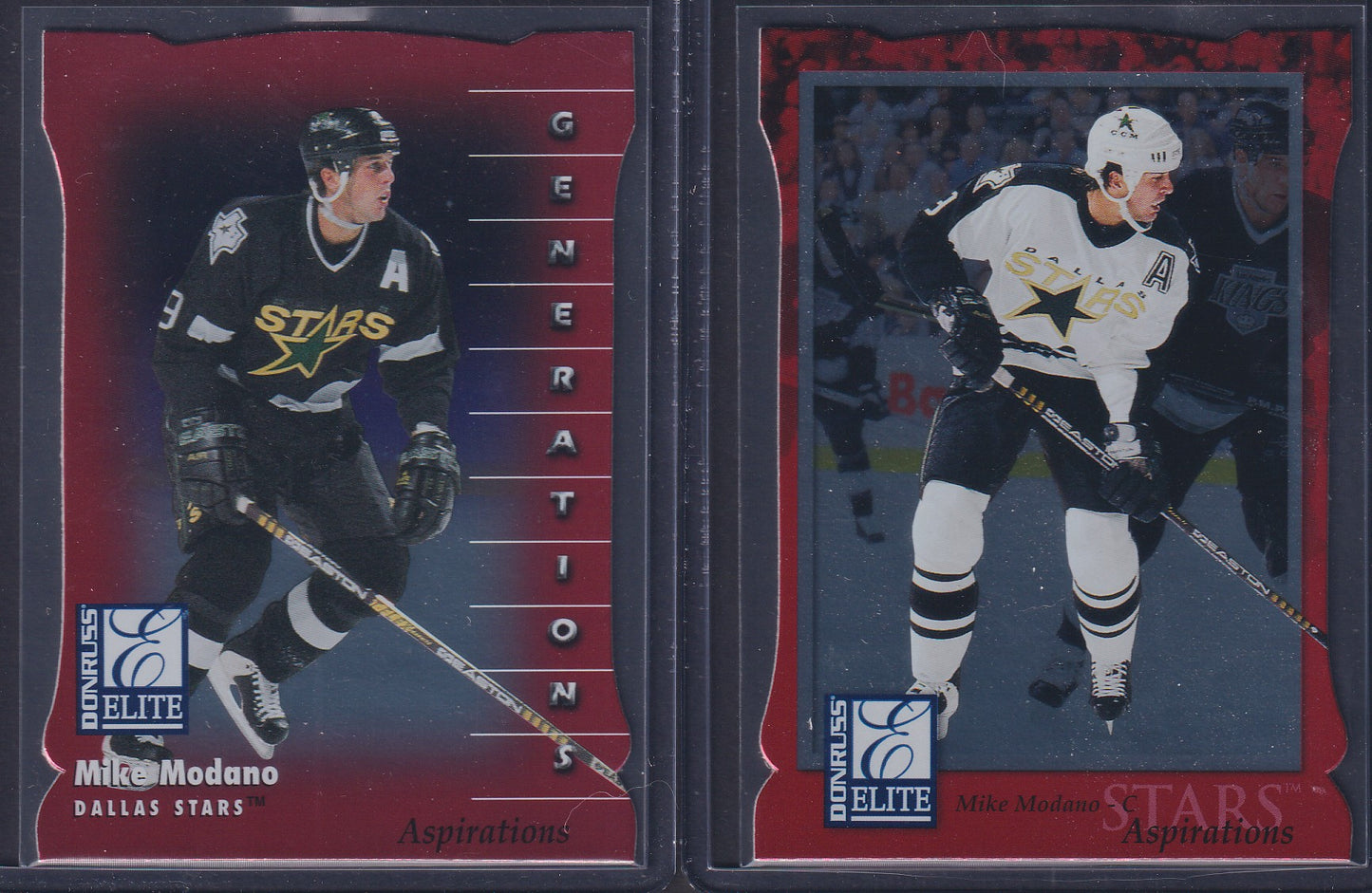 MIKE MODANO - 1997 Donruss Elite Generations and Aspirations /750 #2/129