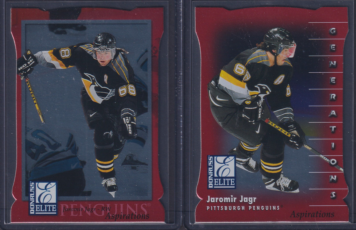 JAROMIR JAGR - 1997 Donruss Elite Generations and Aspirations /750 #11/125