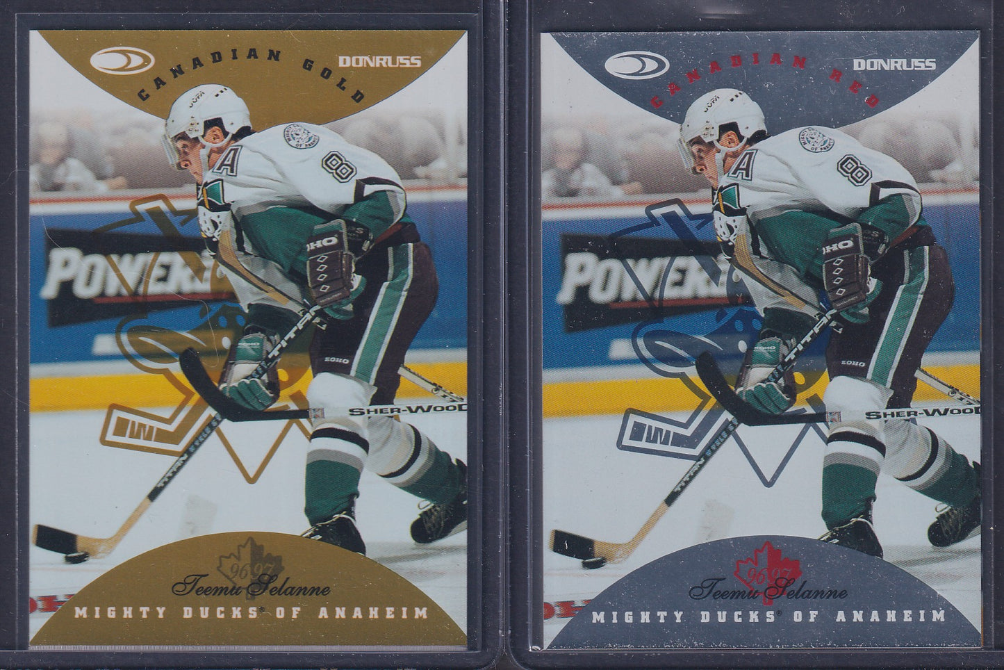 TEEMU SELANNE - 1996 Donruss Canadian Red & Gold Press Proof #86, /750, /150