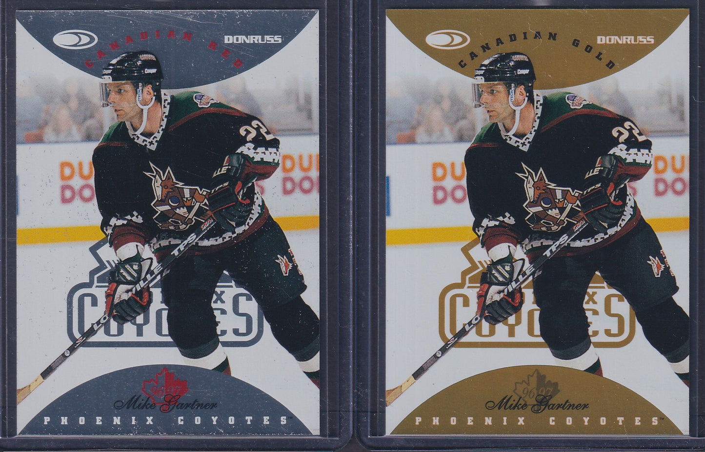 MIKE GARTNER - 1996 Donruss Canadian Red & Gold Press Proof #18, /750, /150