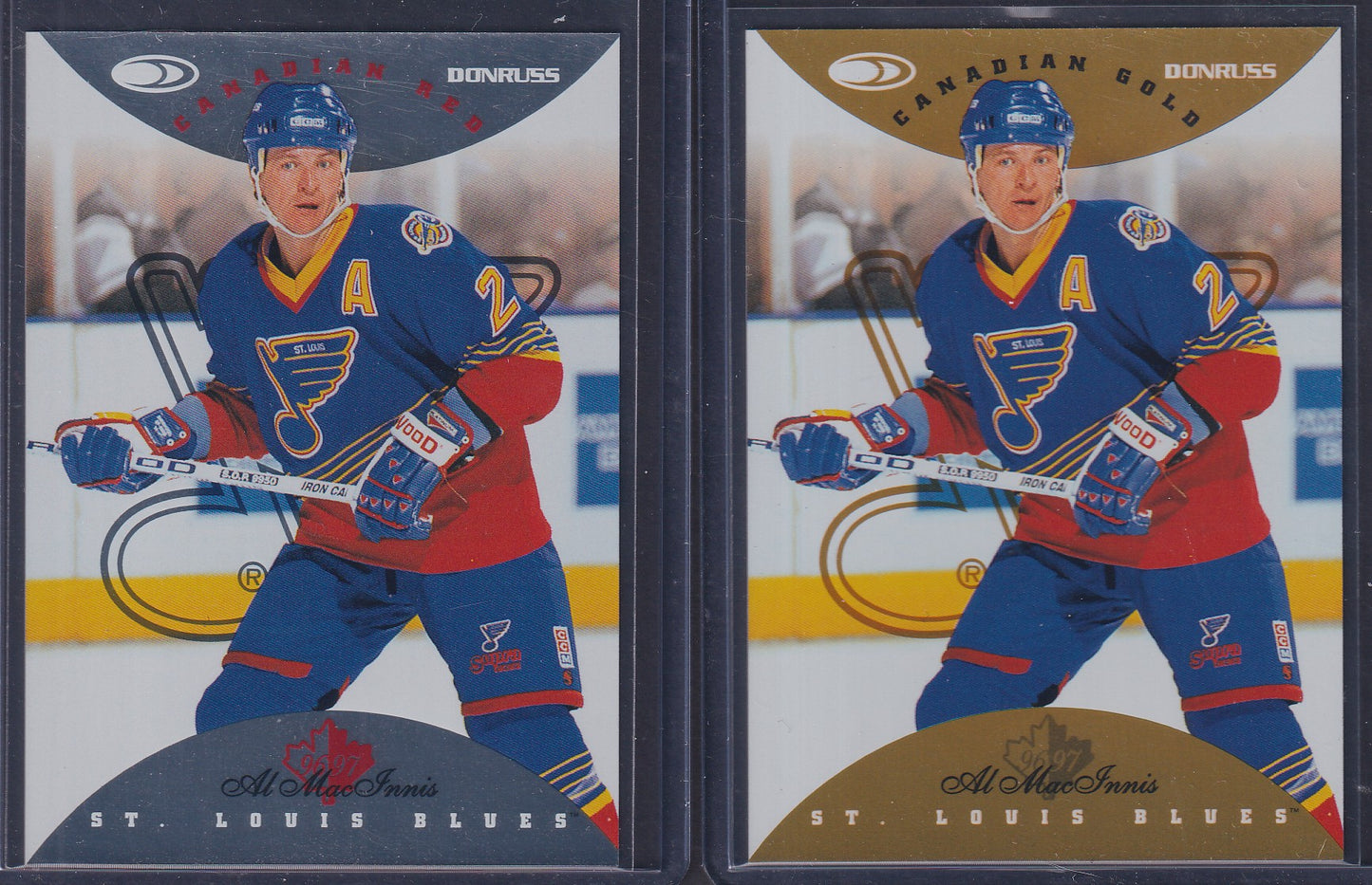 AL MACINNIS - 1996 Donruss Canadian Red & Gold Press Proof #15, /750, /150