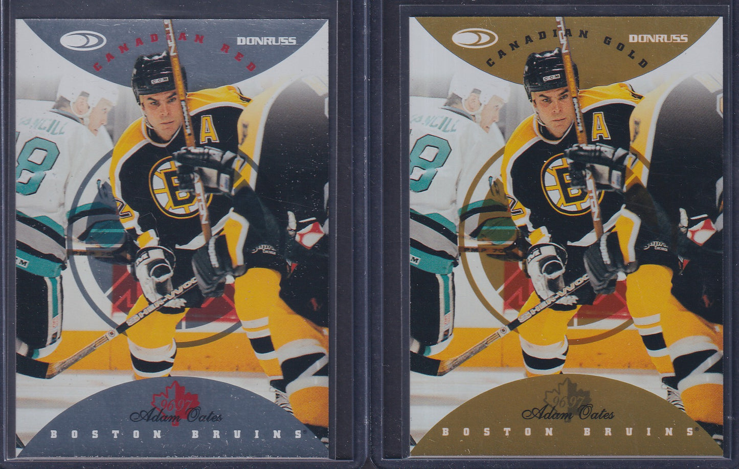 ADAM OATES - 1996 Donruss Canadian Red & Gold Press Proof #8, /750, /150