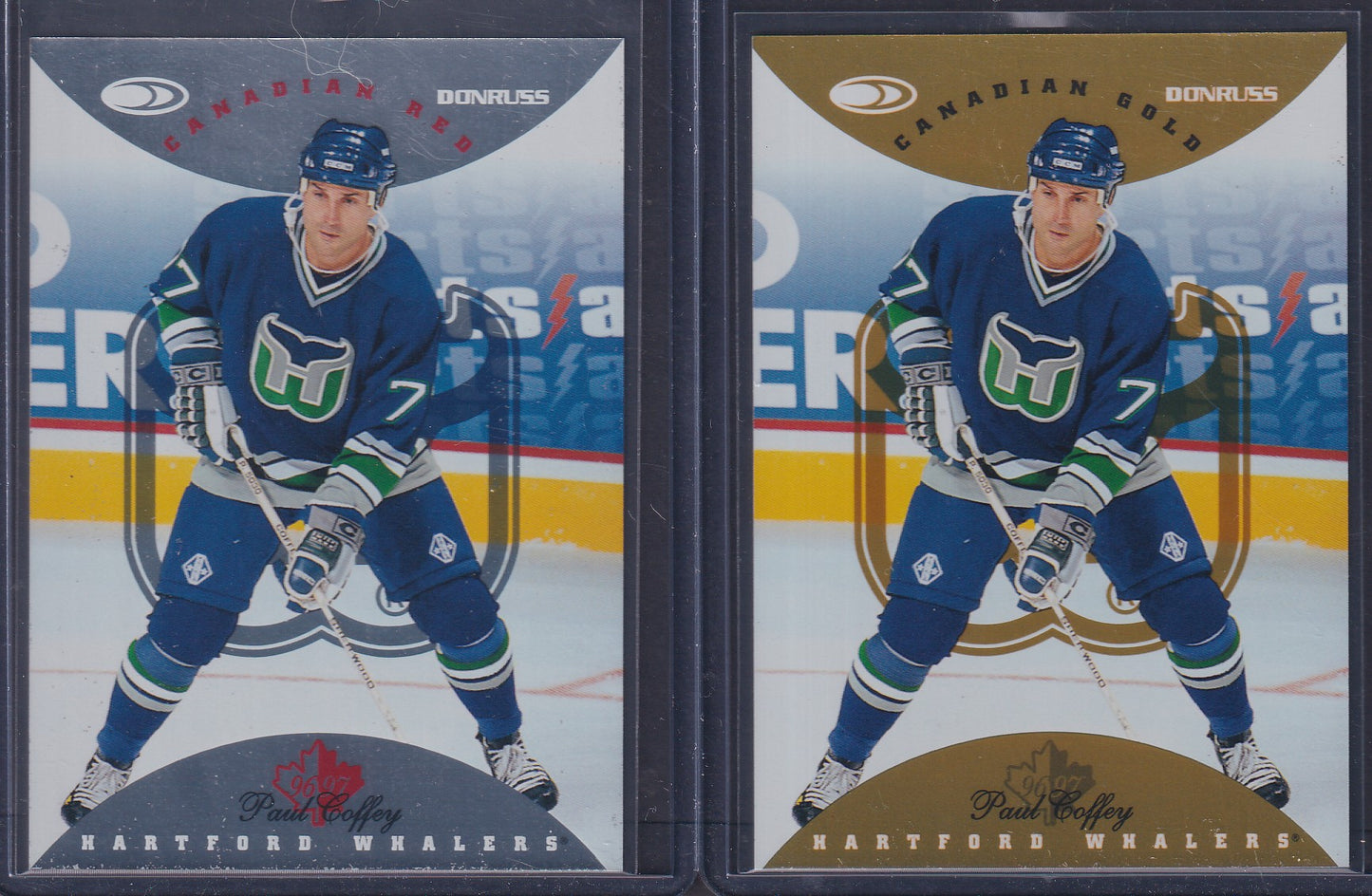 PAUL COFFEY - 1996 Donruss Canadian Red & Gold Press Proof #9, /750, /150