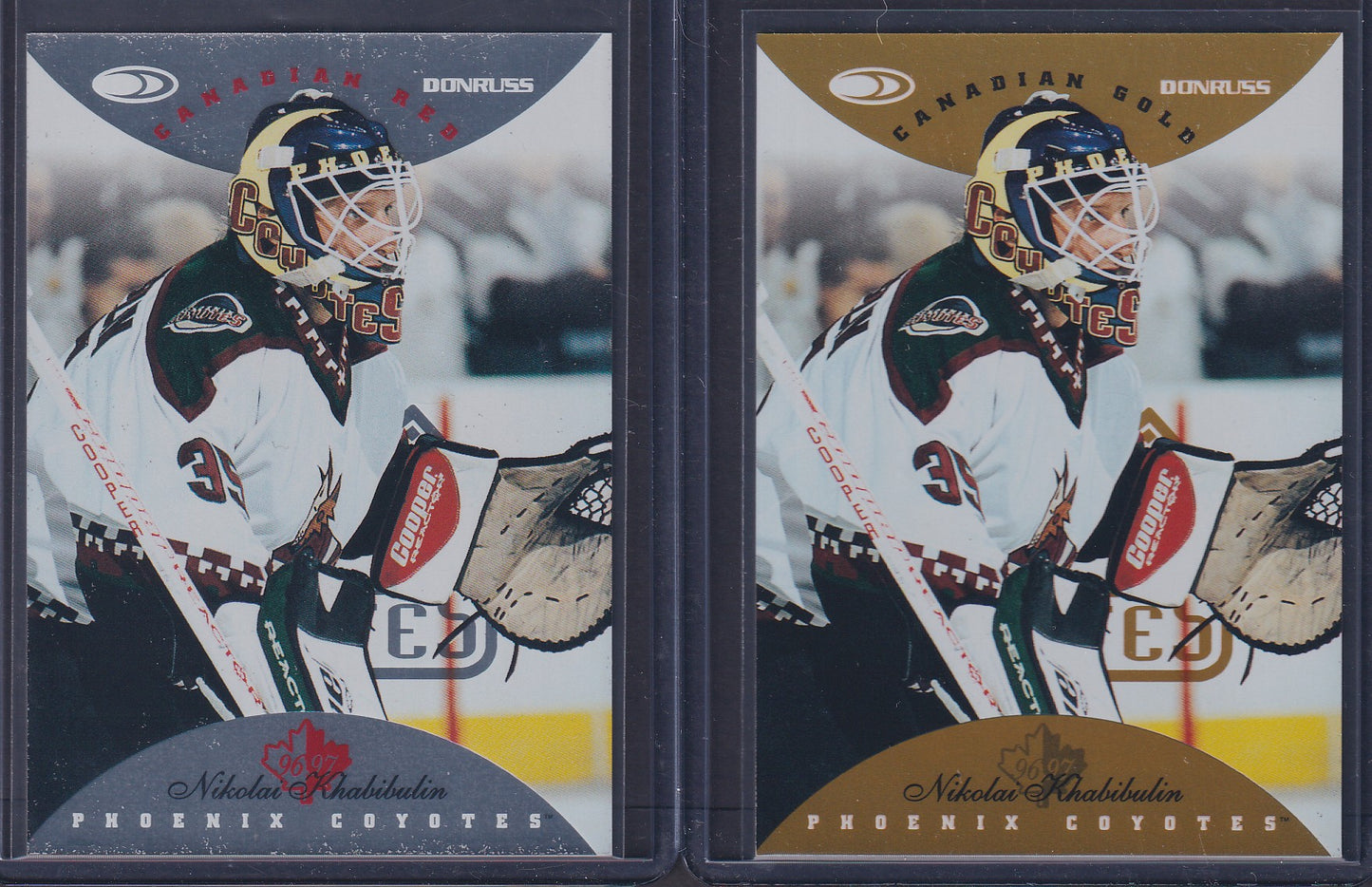 NIKOLAI KHABIBULIN 1996 Donruss Canadian Red & Gold Press Proof #112, /750, /150