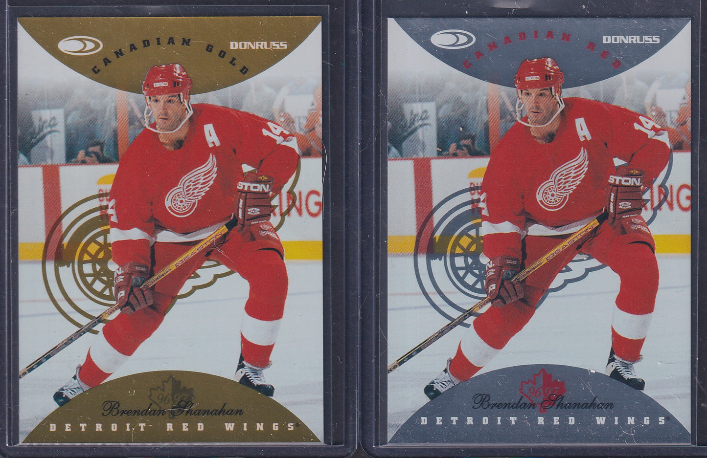 BRENDAN SHANAHAN - 1996 Donruss Canadian Red & Gold Press Proof #101, /750, /150