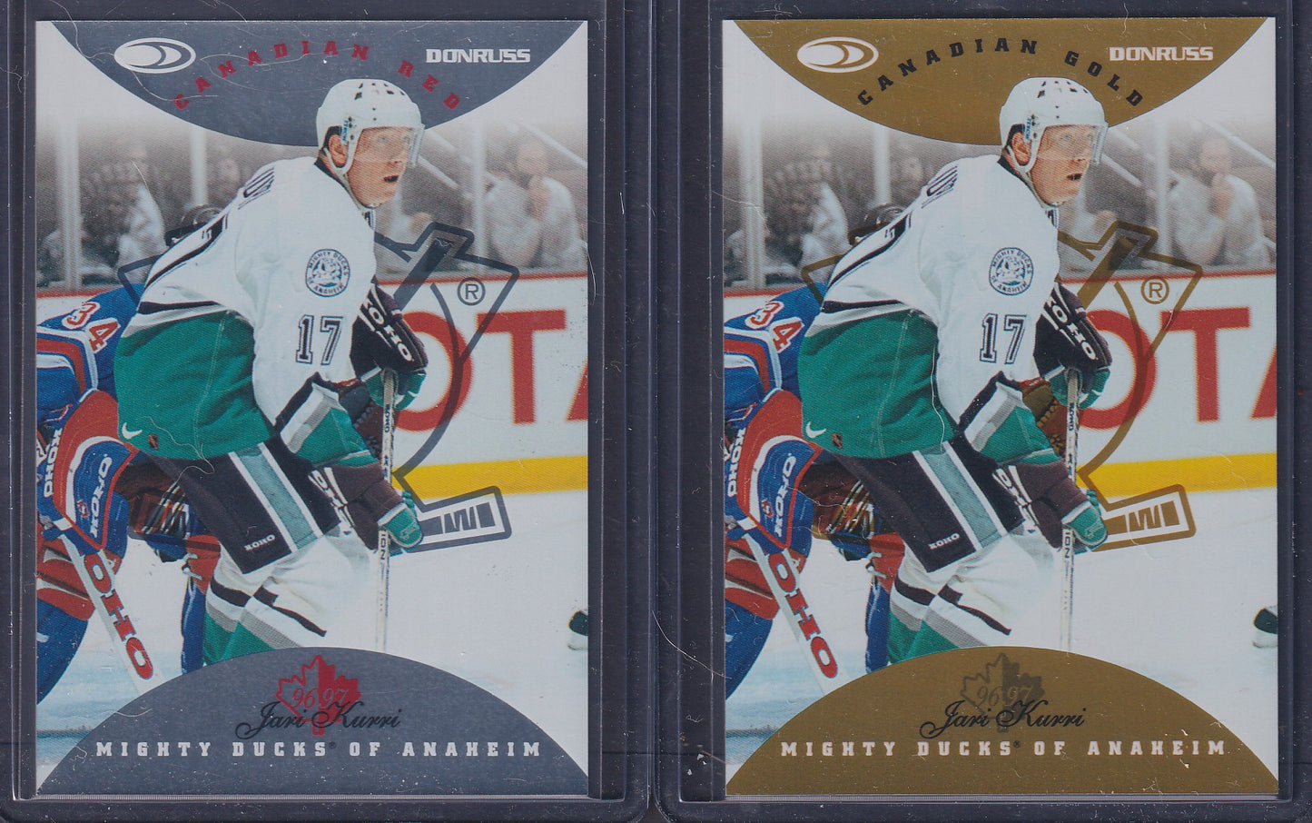 JARI KURRI - 1996 Donruss Canadian Red & Gold Press Proof #49, /750, /150