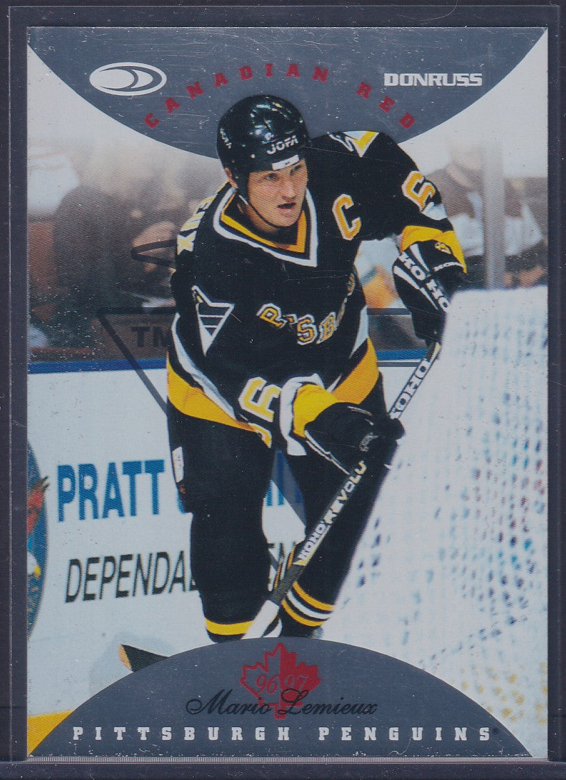 MARIO LEMIEUX - 1996 Donruss Canadian Red Press Proof #31, /750