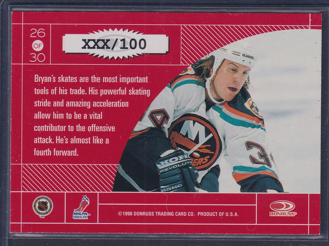 BRYAN BERARD - 1997 Donruss Elite Master Craftsmen #26, xxx/100