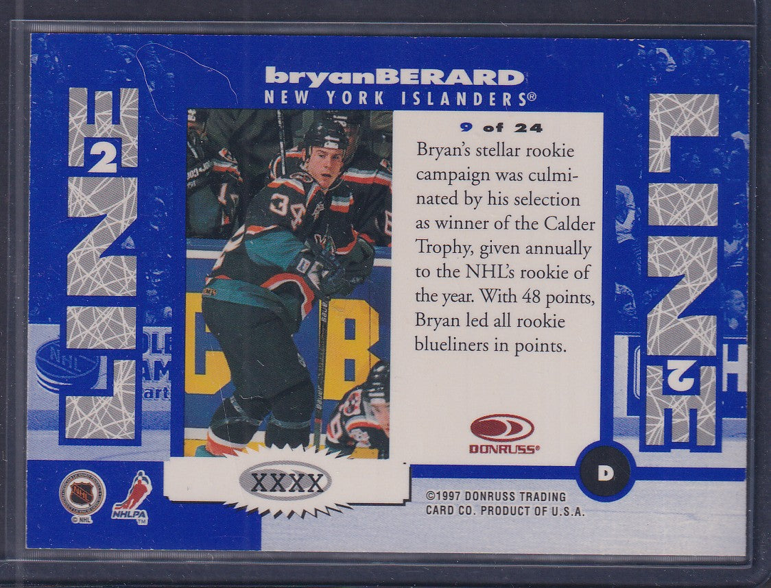 BRYAN BERARD - 1997 Donruss Line 2 Line #9, xxxx