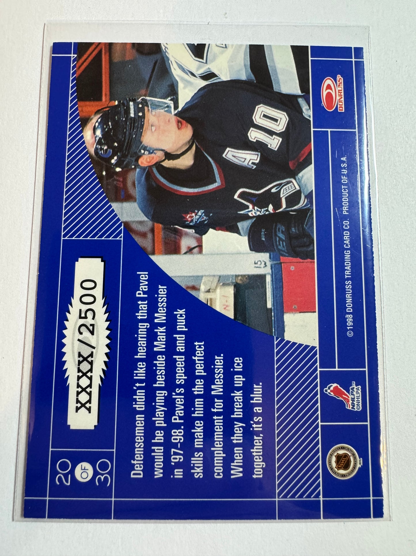PAVEL BURE - 1997 Donruss Elite Craftsmen #20, xxxx/2500