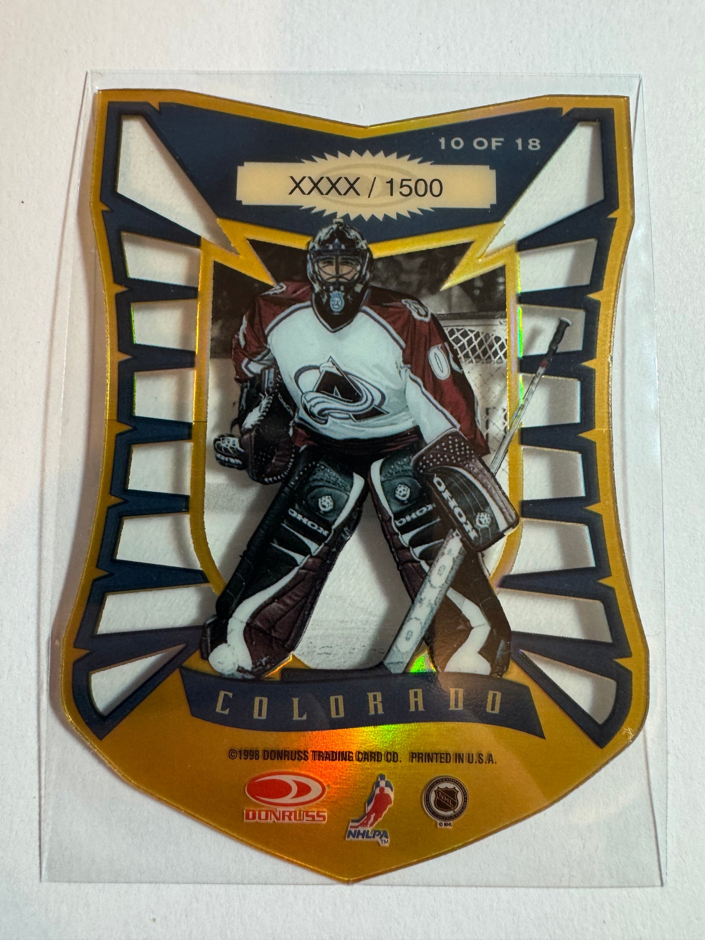 MARC DENIS - 1997 Donruss Preferred Color Guard Die Cut #10, xxxx/1500