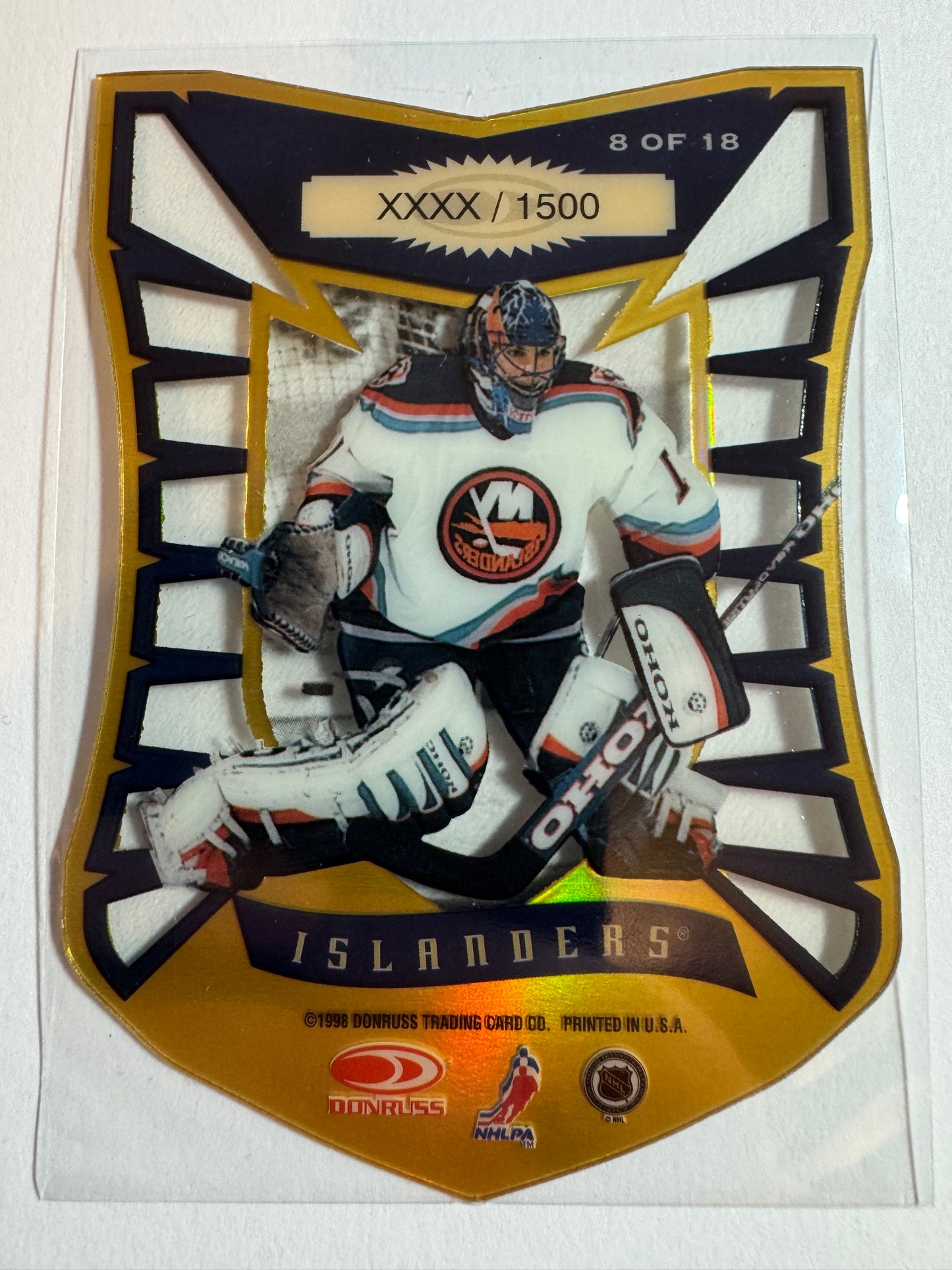 ERIC FICHAUD - 1997 Donruss Preferred Color Guard Die Cut #8, xxxx/1500