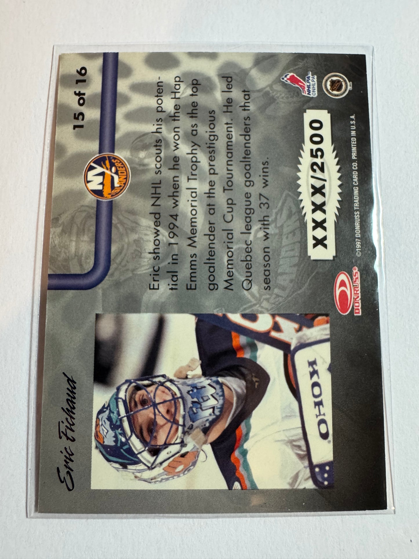 ERIC FICHAUD - 1997 Donruss Leaf Pipe Dreams #15, xxxx/2500