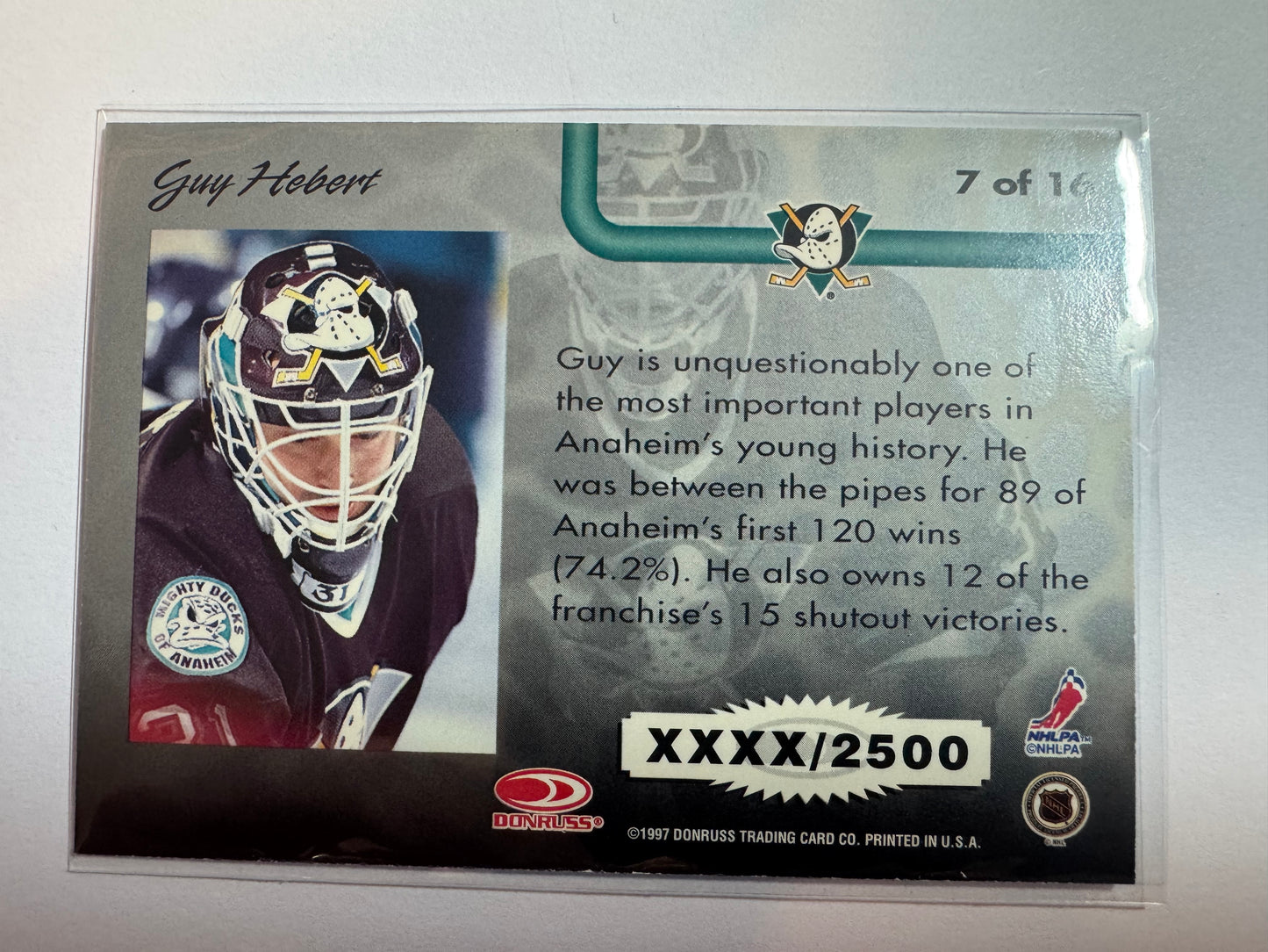 GUY HEBERT - 1997 Donruss Leaf Pipe Dreams #7, xxxx/2500