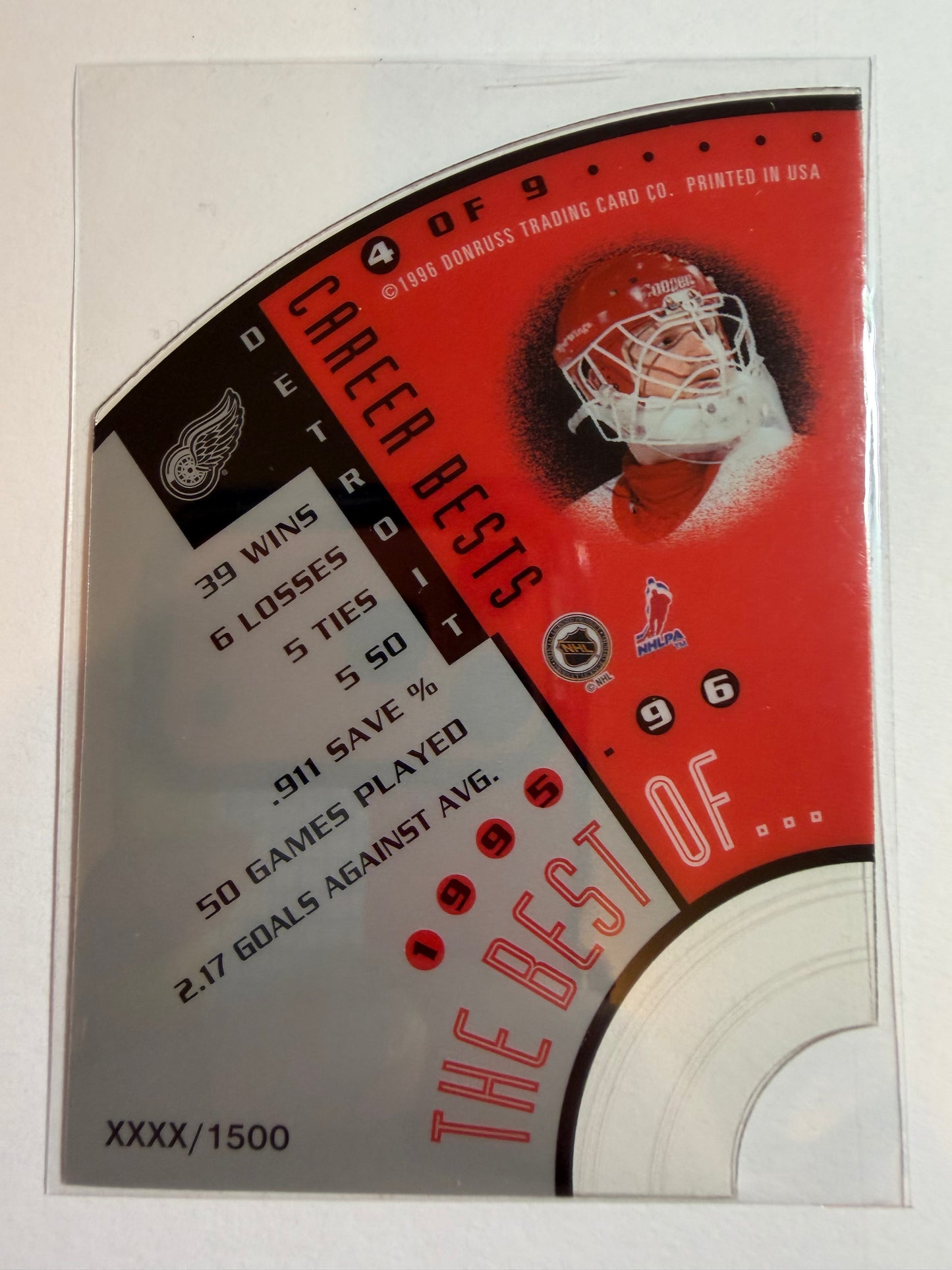 CHRIS OSGOOD - 1996 Donruss Leaf The Best of Die Cut #4, xxxx/1500