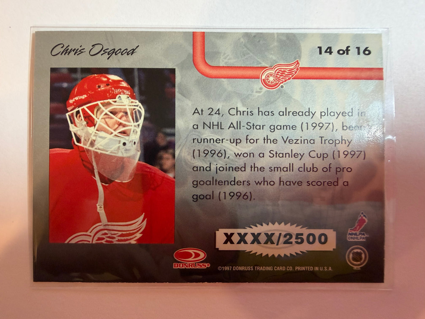 CHRIS OSGOOD - 1997 Donruss Leaf Pipe Dreams #14, xxxx/2500